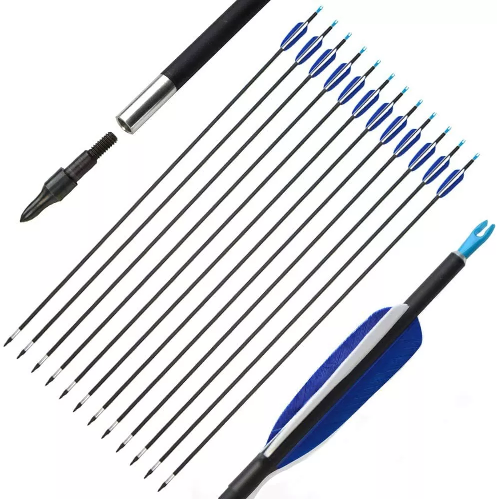Clearance Sale 700 Spine 31'' Archery Carbon Arrows (12pcs)