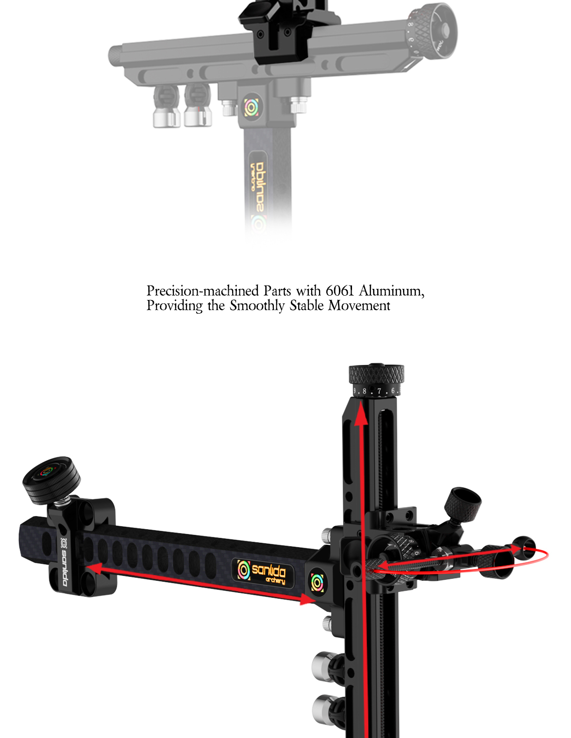 Sanlida 10 Recurve Sight  9inch Version