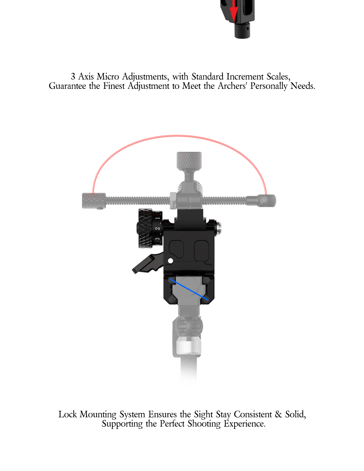 Sanlida 10 Recurve Sight  9inch Version