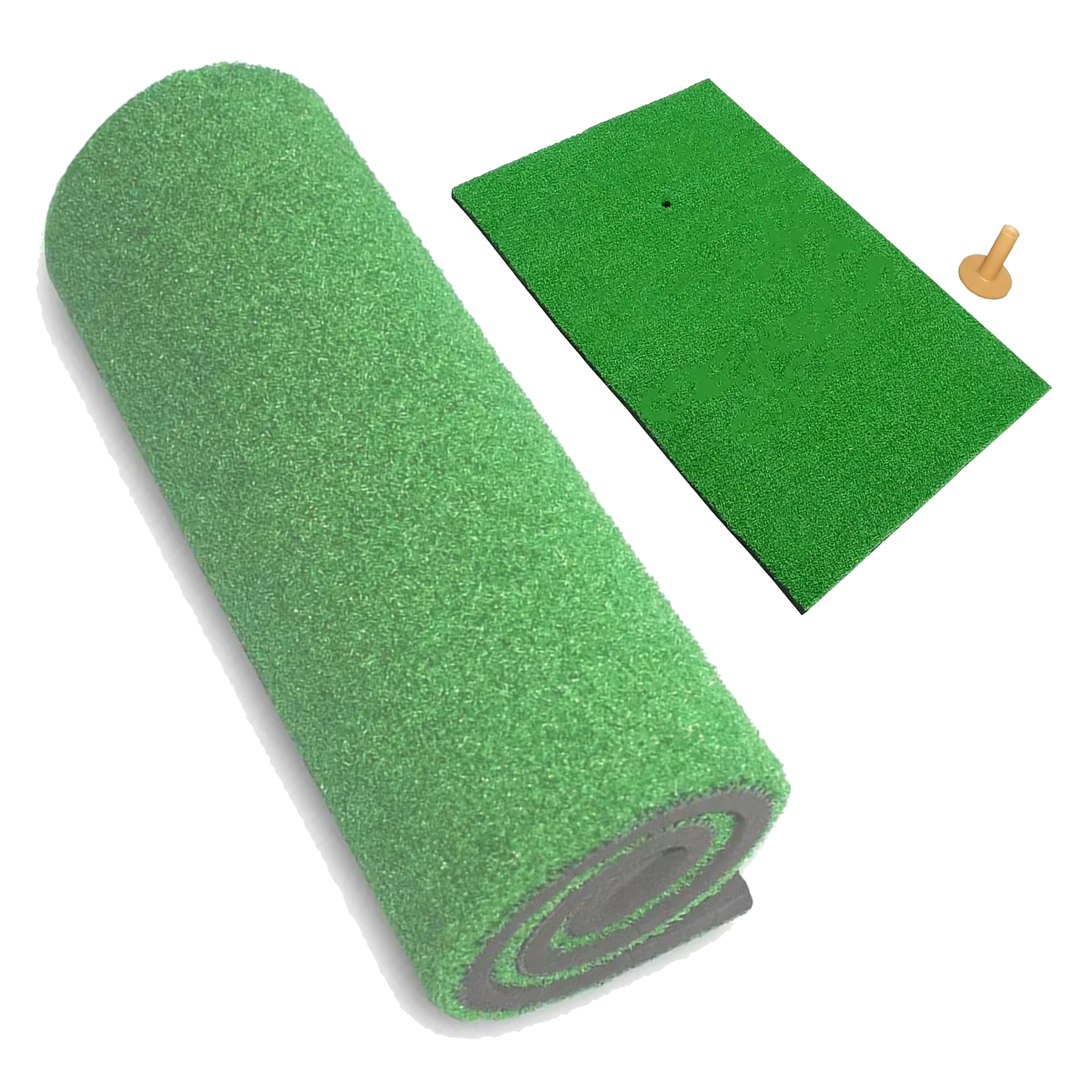 Mini Golf Practice Mat Portable Artificial Turf Training Pad Tee 