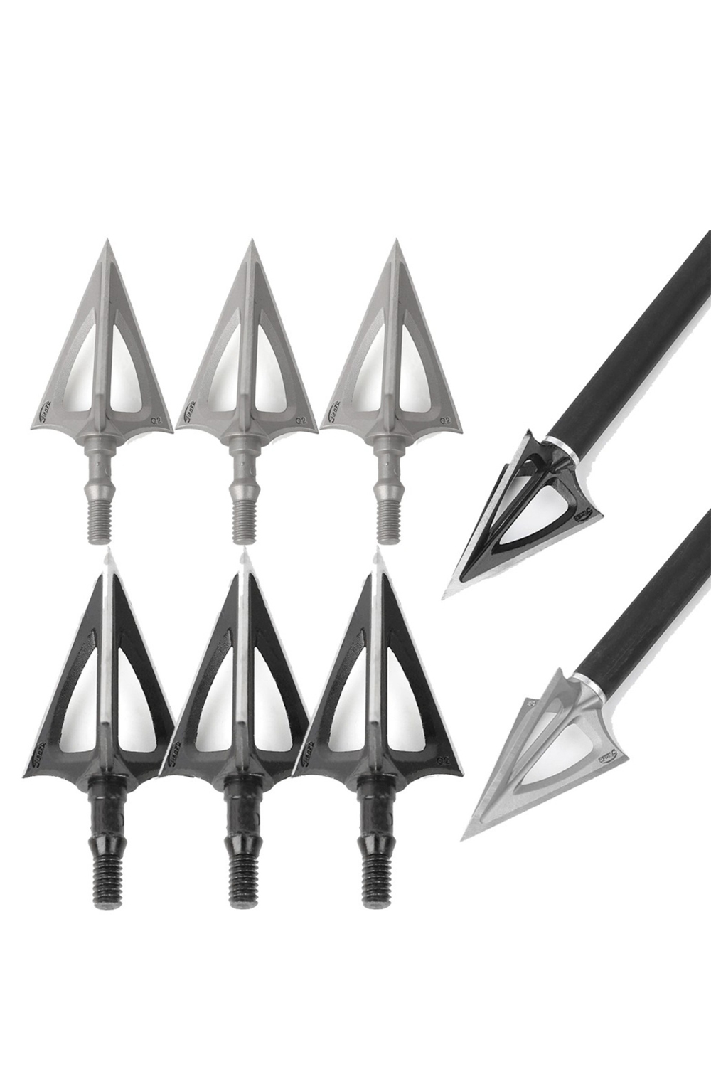 12pcs Arrowheads 100gr 3 Blade Broadheads Points Hunting