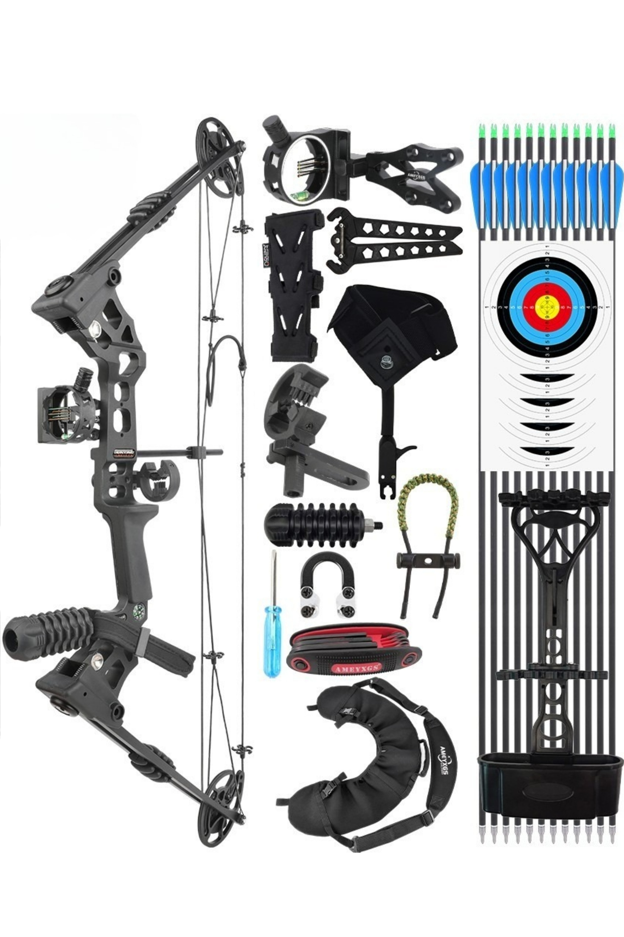 [Copy]Junxing X8 20-70Lbs Archery Hunting Compound Bow Set