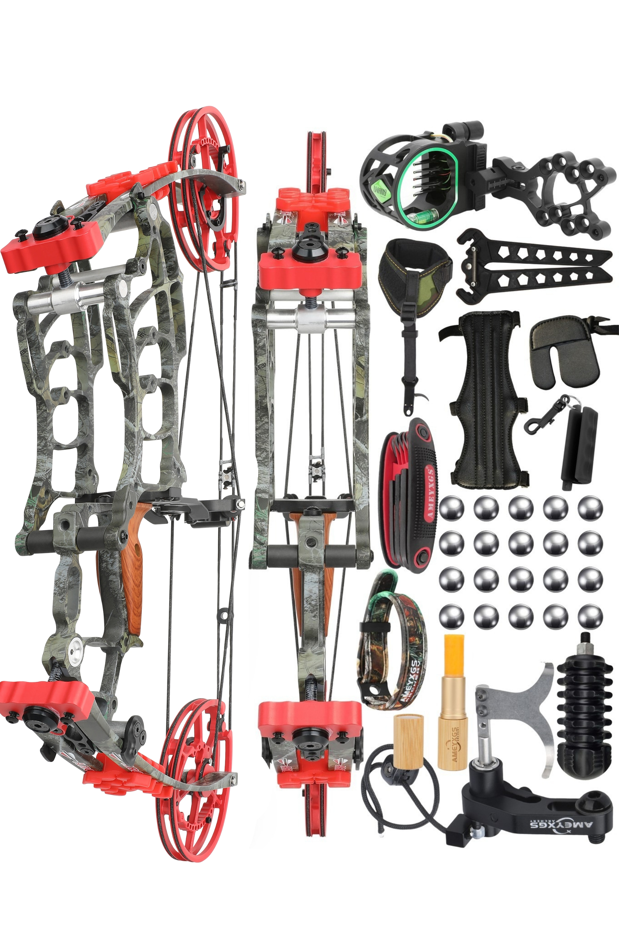 Lokearchery Villain 30-70Lbs Dual-Purpose Compound Bow for Hunting & Bowfishing