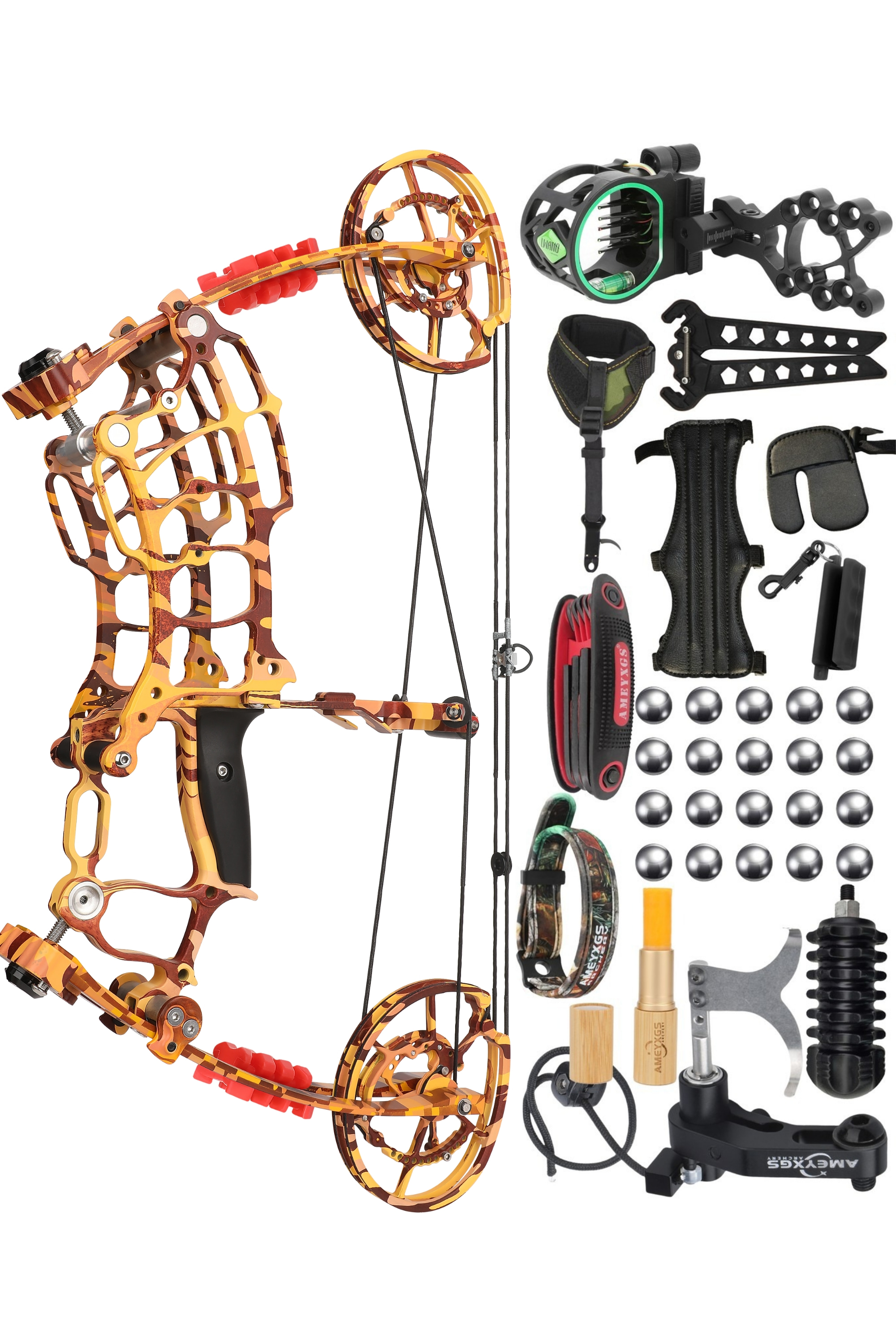 Lokearchery Villain 30-70Lbs Dual-Purpose Compound Bow for Hunting & Bowfishing
