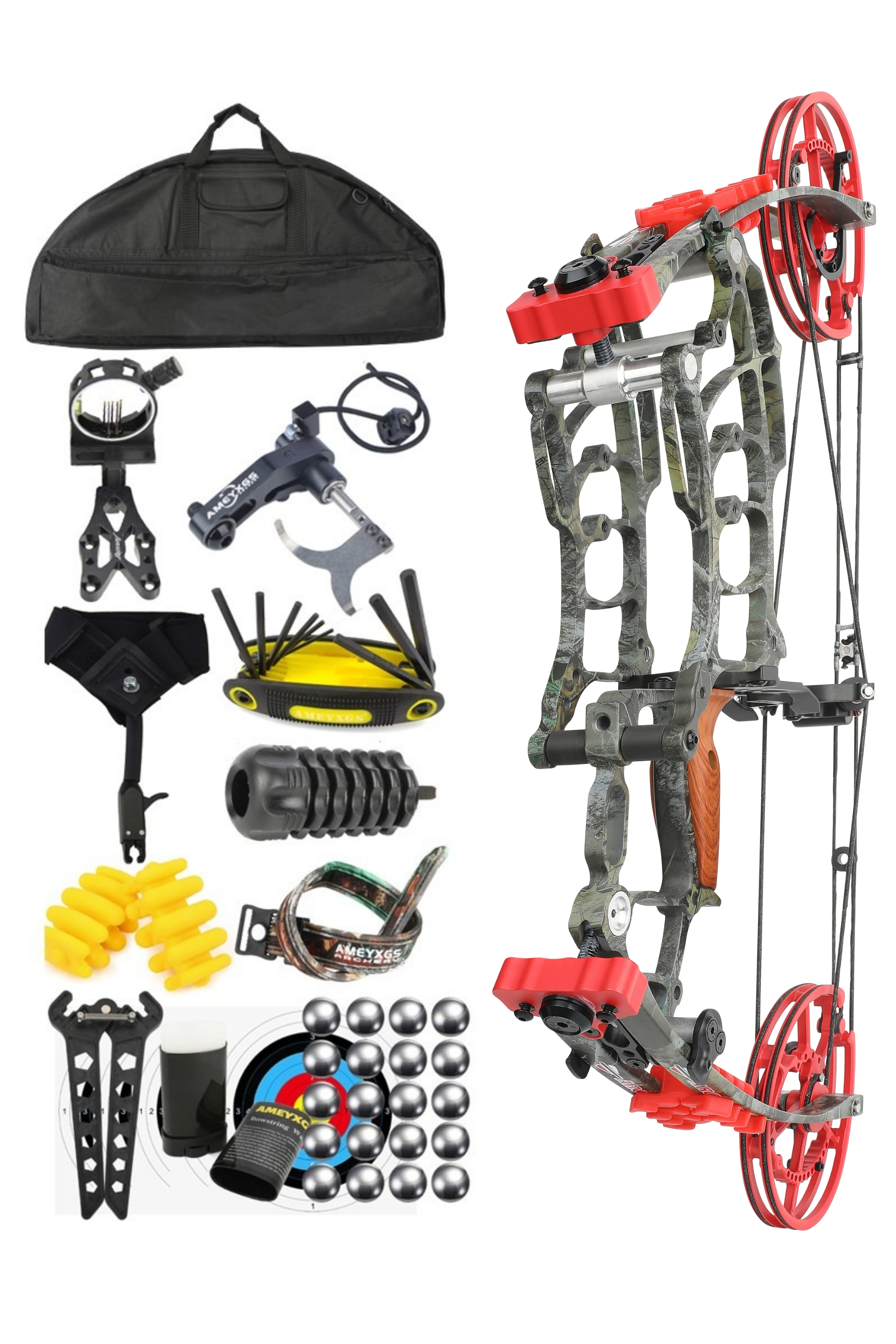 Lokearchery Villain 30-70Lbs Dual-Purpose Compound Bow for Hunting & Bowfishing