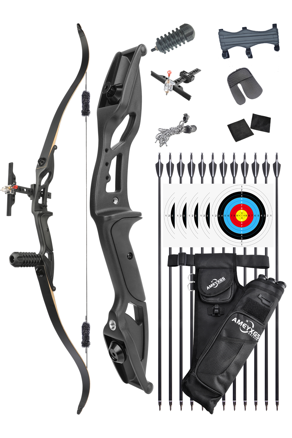 Junxing F179 30-50Lbs Takedown Hunting Recurve Bow Set-Lokearchery