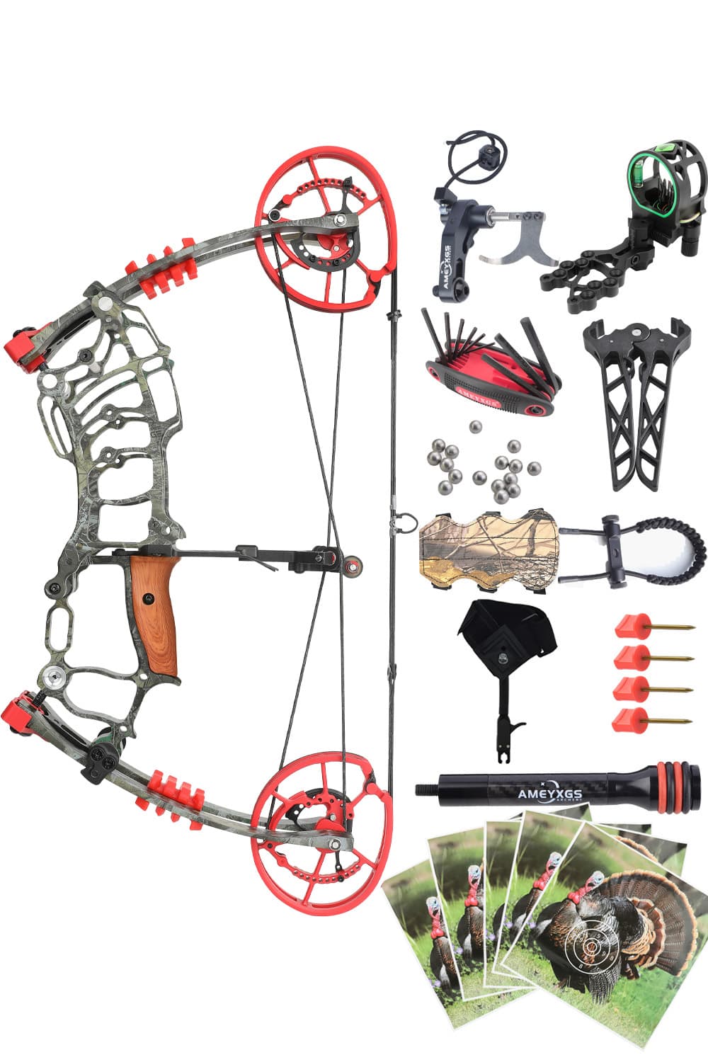 Short Axis Dual-use Compound Hunting Bow 30-70 lbs