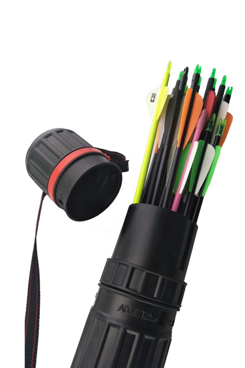 Arrow Quiver Tube 63–105cm Adjustable Shoulder Carry Bag
