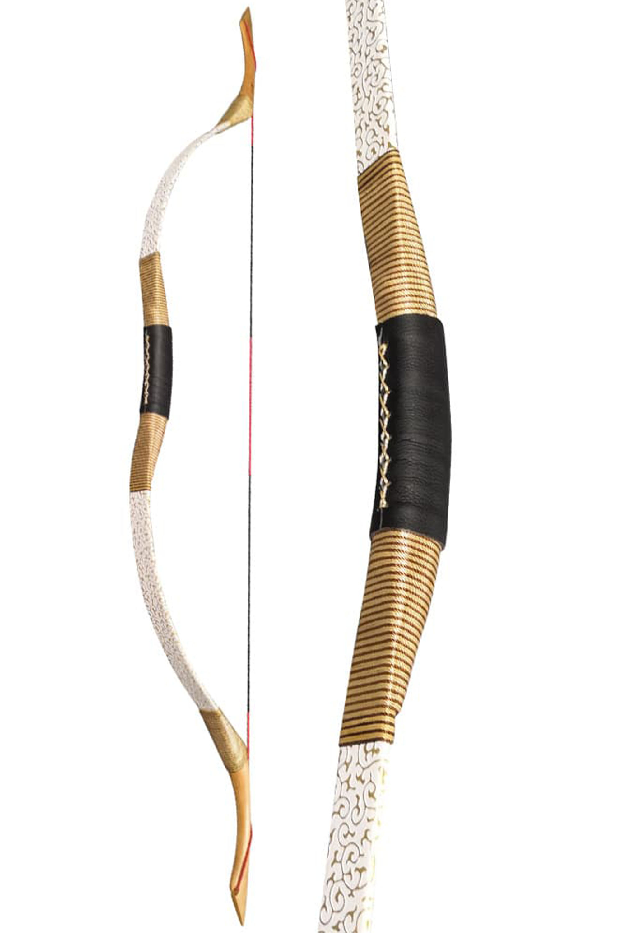 Wooden Horsebow Recurve Archery Kit 25–55lbs for Hunting