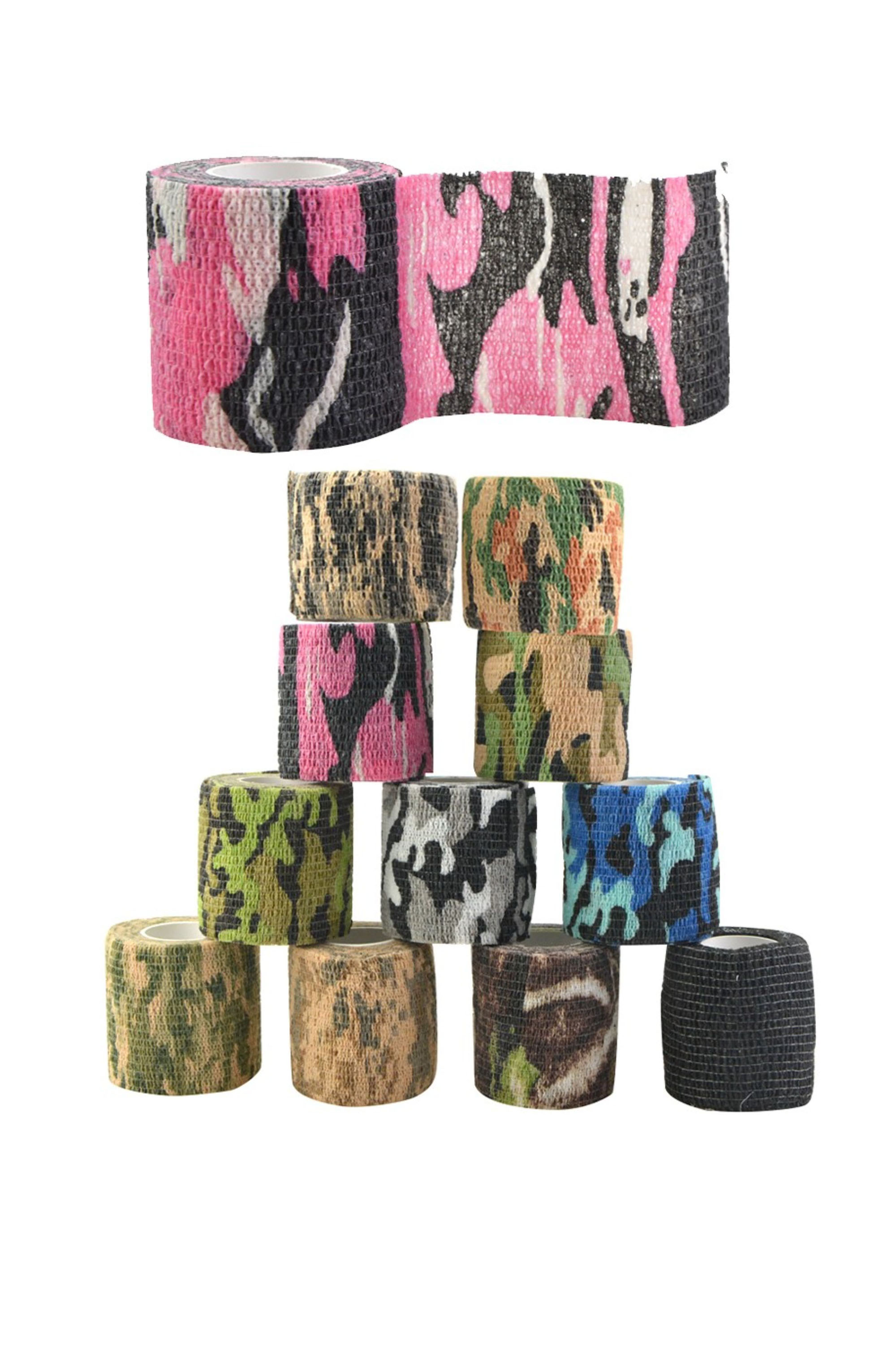 Camo Wrap Tape Self-Adhesive Stretch Bandage 3 Rolls