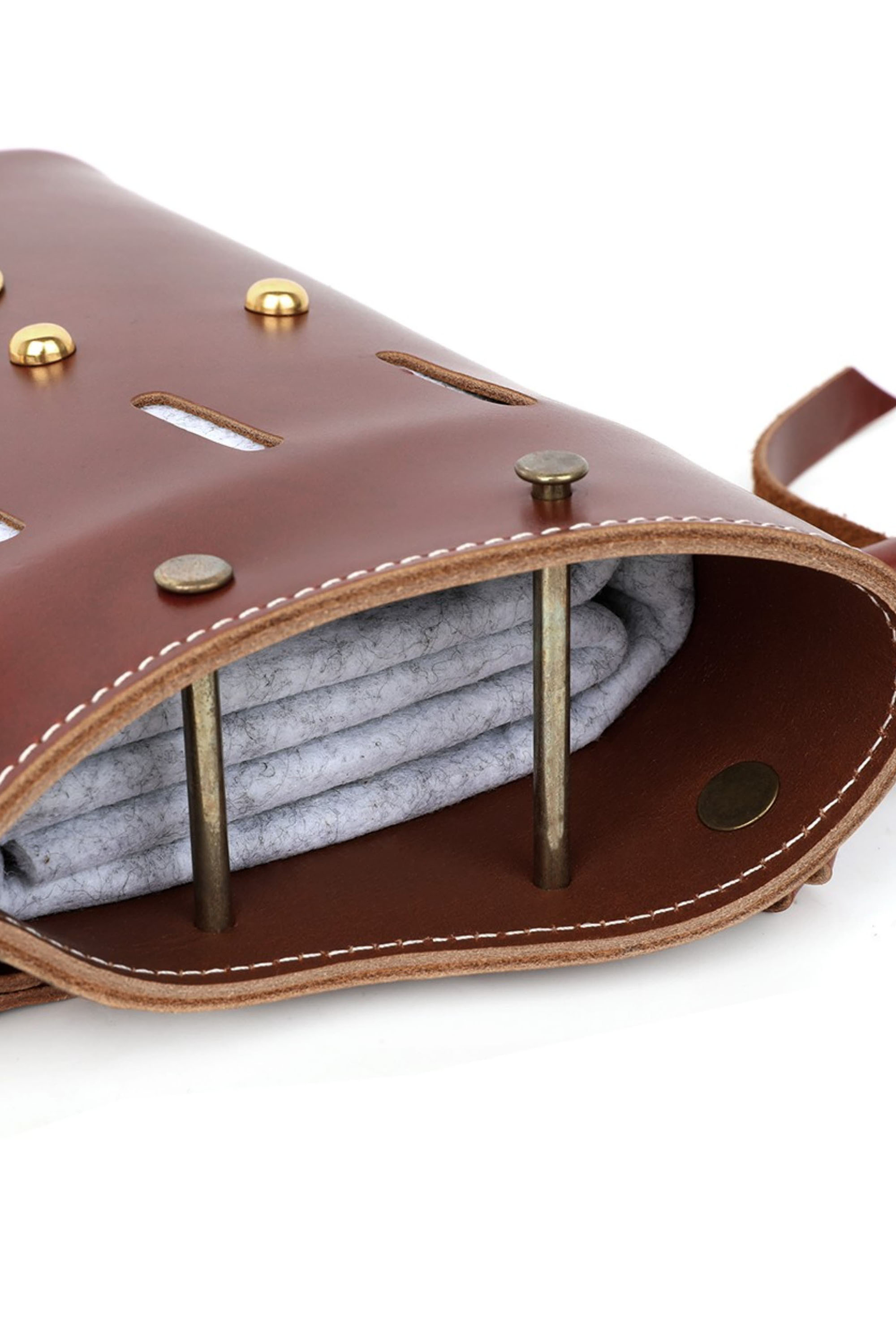 Leather Cowhide Arrow Quiver Waist Case for Bow Shooting