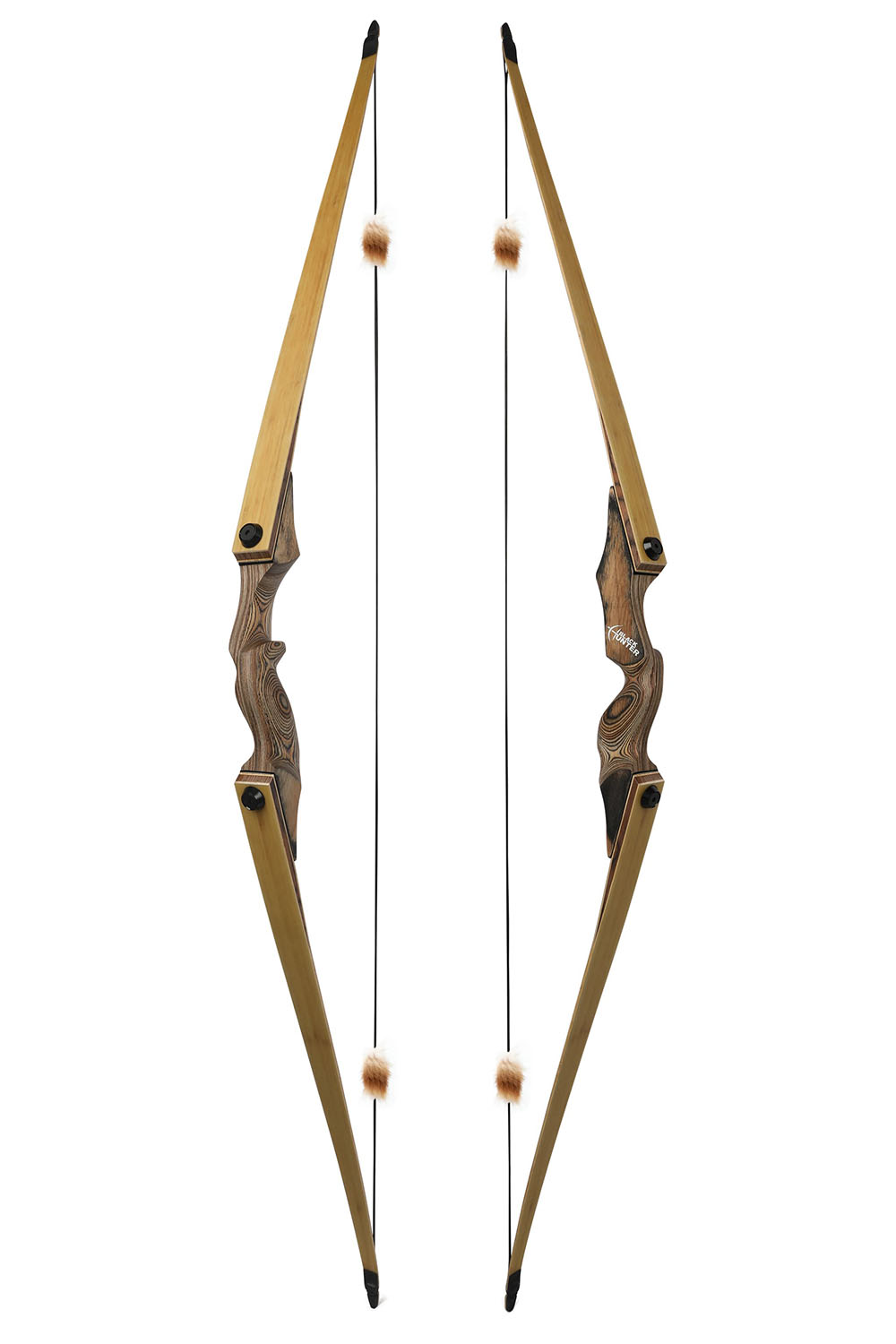 Black Hunter Hunting Traditional Longbow Kit RH LH 20-60Lbs 