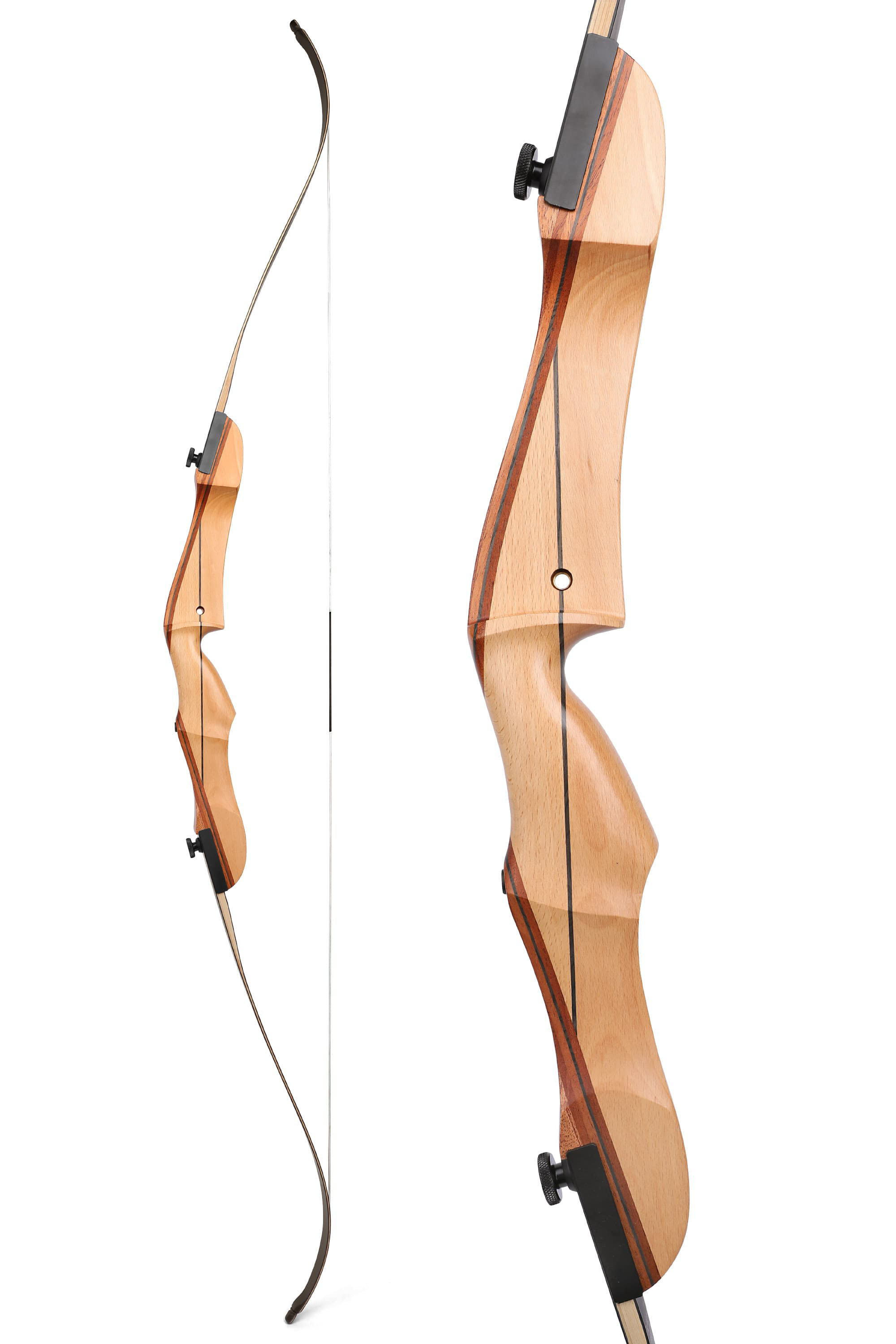  66" Takedown Recurve Bow for Target Hunting Practice 14-24lbs