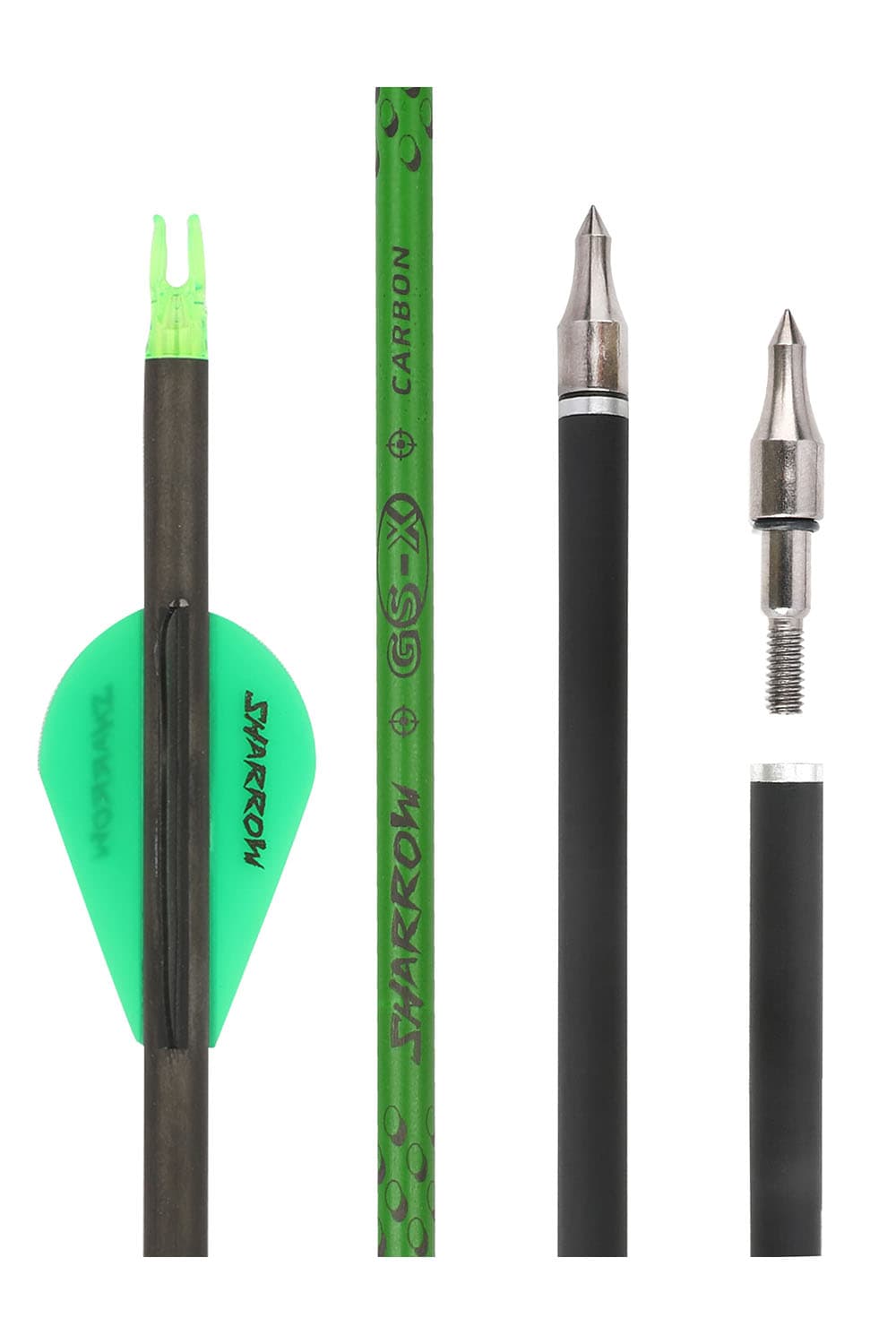 Sharrow 30" Carbon Arrows with Screw Tips SP300-800 for Hunting