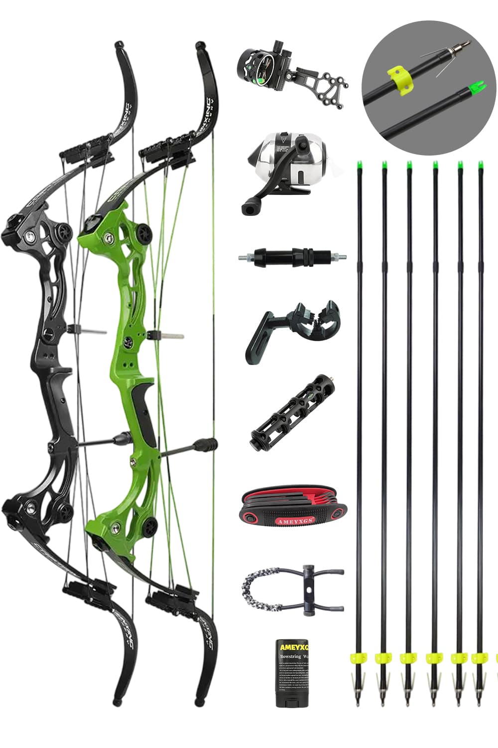 Junxing F164 Eagle Bow Fish Shooting Recurve Bow Set-Lokearchery
