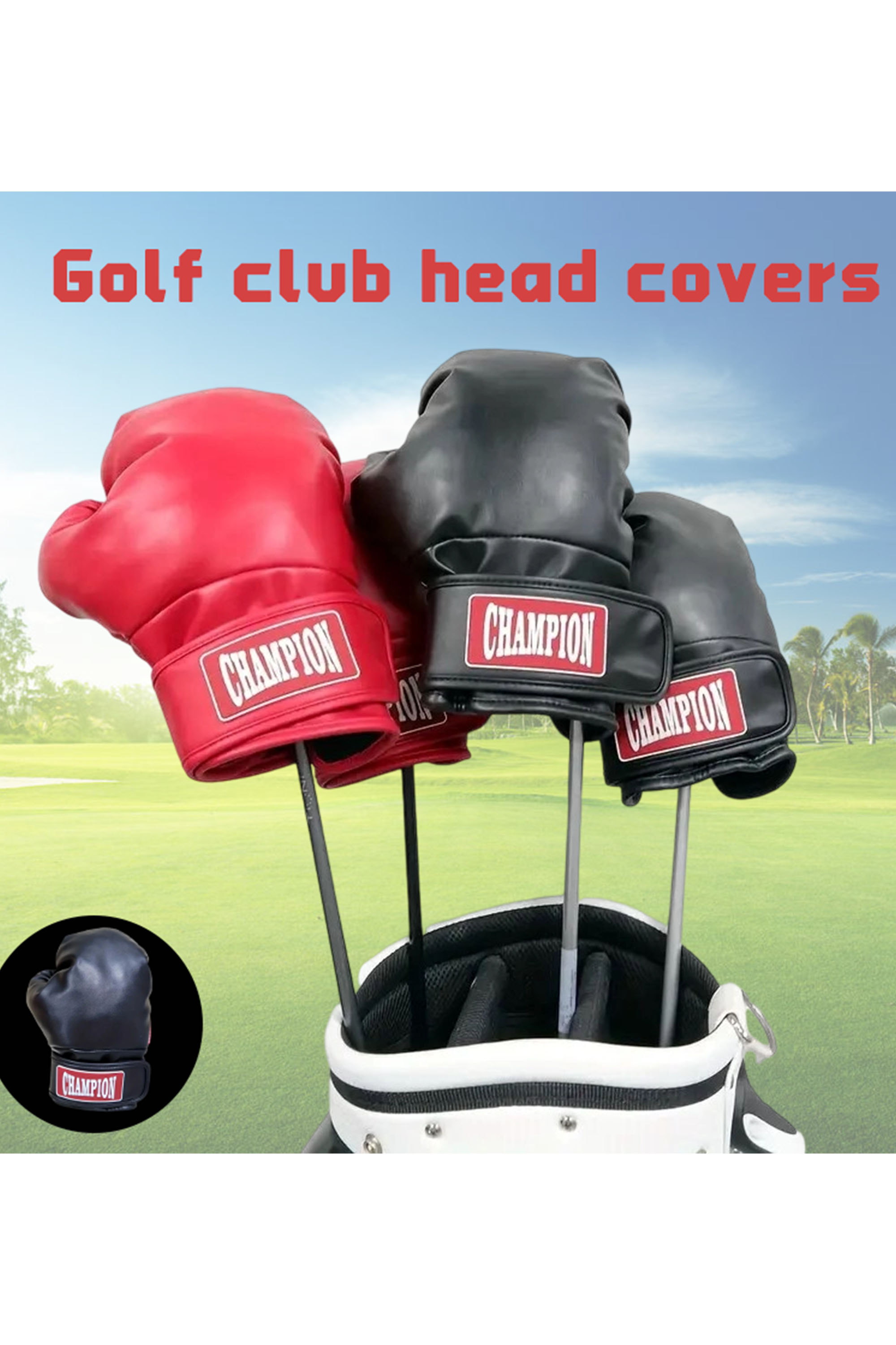 Golf Club Head Cover Driver Fairway Hybrid Headcovers Tags Protection