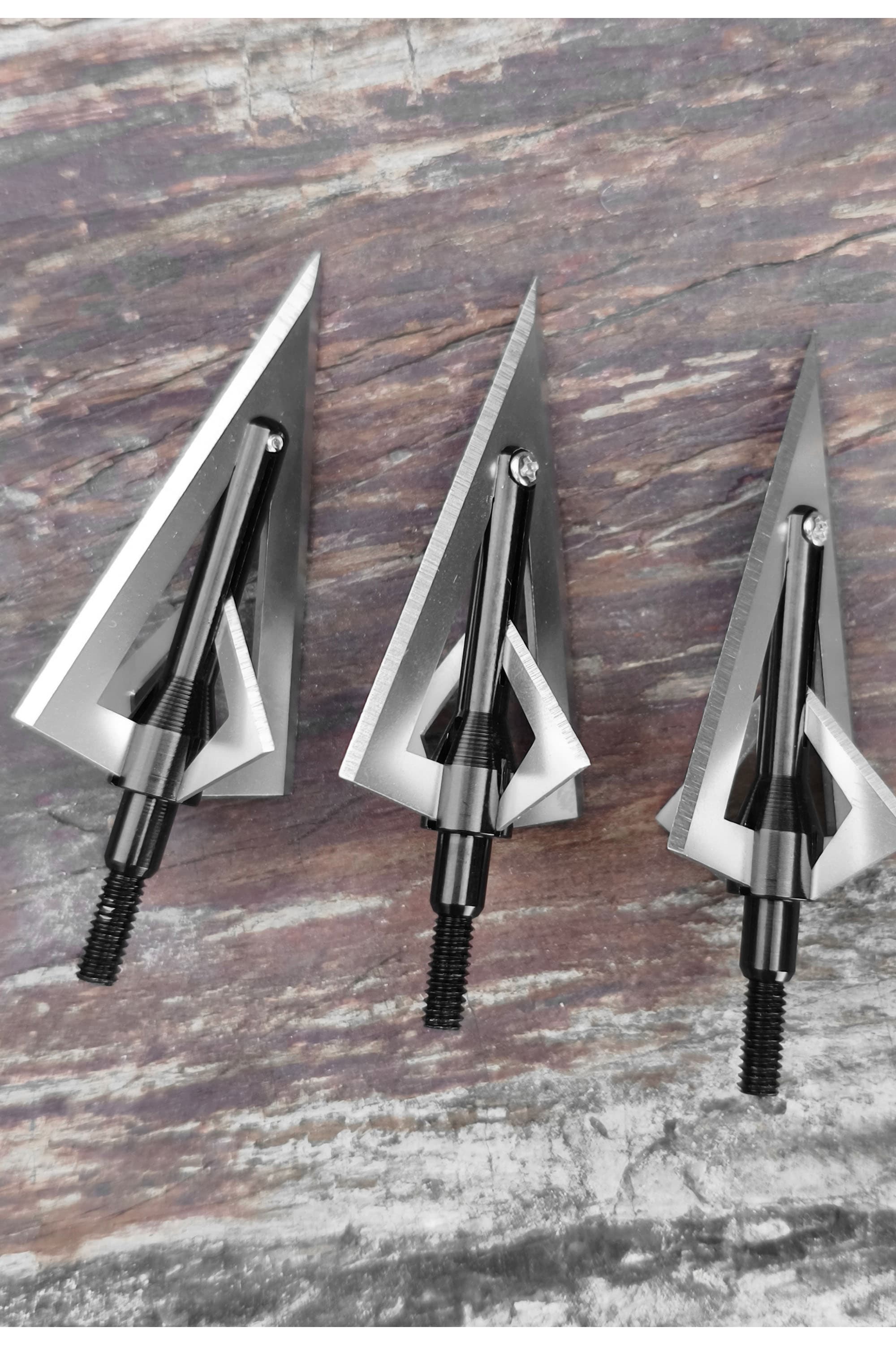 6/12X Archery Arrowheads 120Gr 4Blades Tips Shooting Hunting