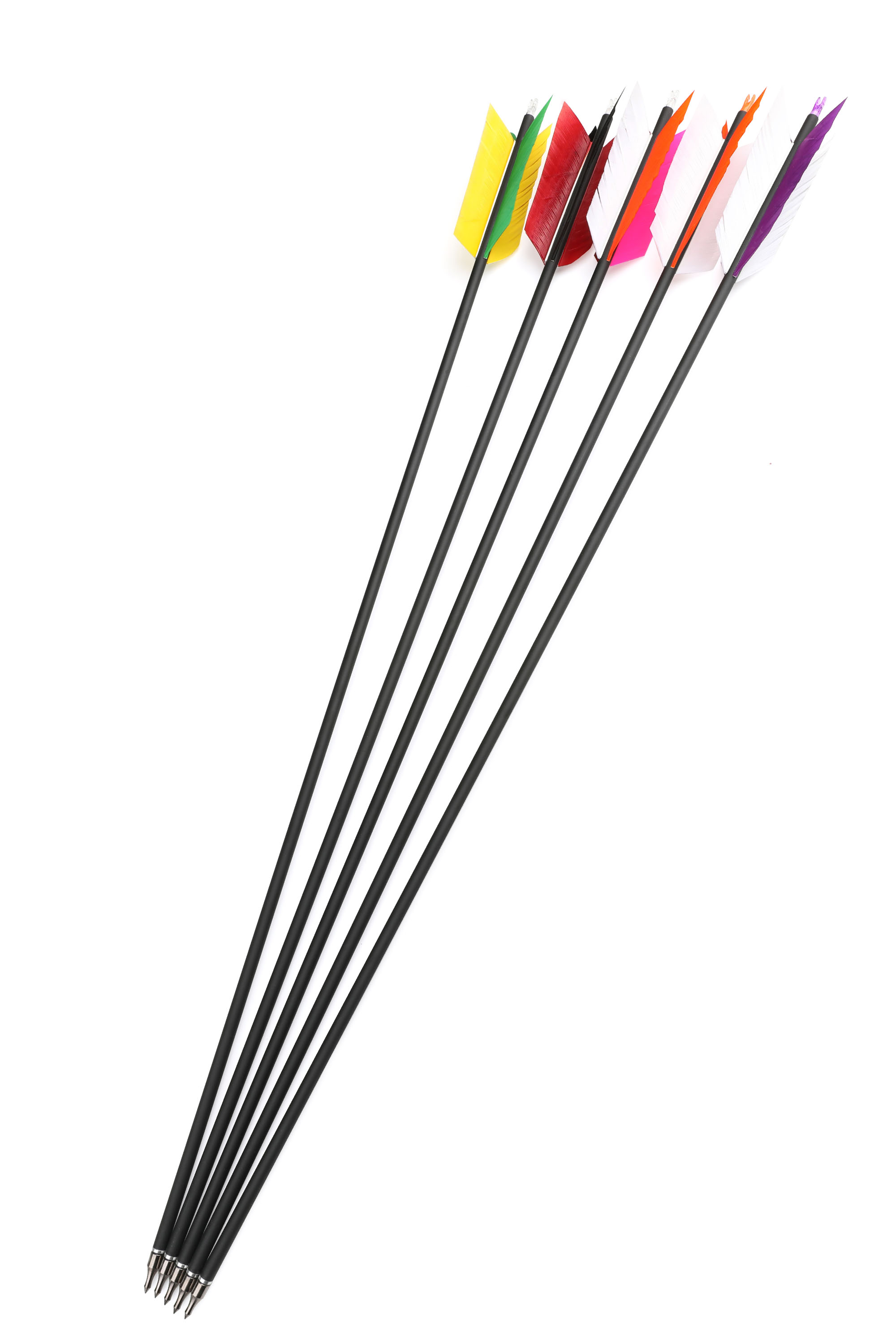 Arrows – 31.5" Length, 4" Flu Flu Feathers, 100-Grain Field Points