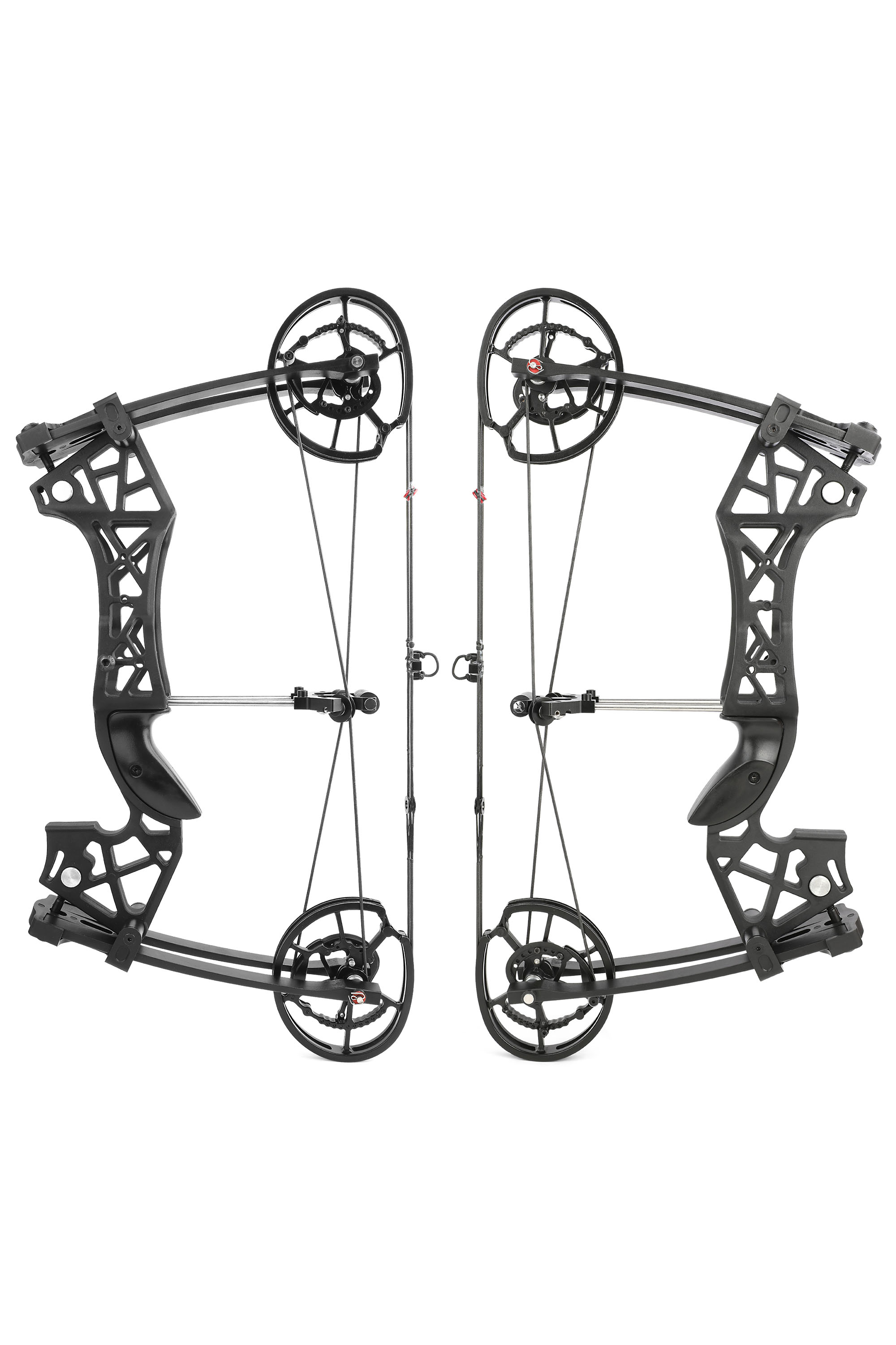 Night Hawk Dual-Use Compound Bow, 40–65 lbs, Black Ambidextrous Build