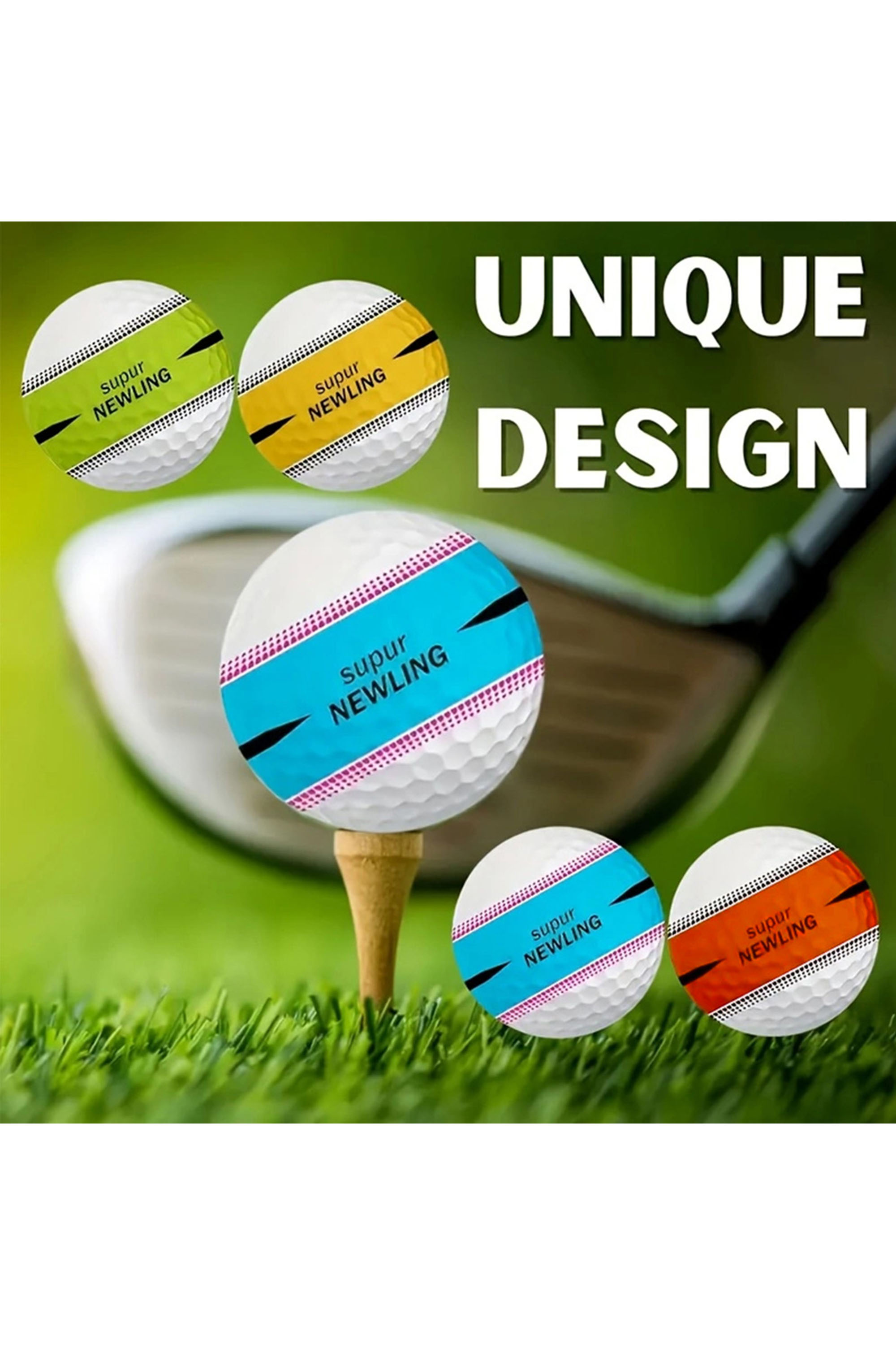Rubber Golf Ball Practice Training Driving Range Indoor Outdoor 