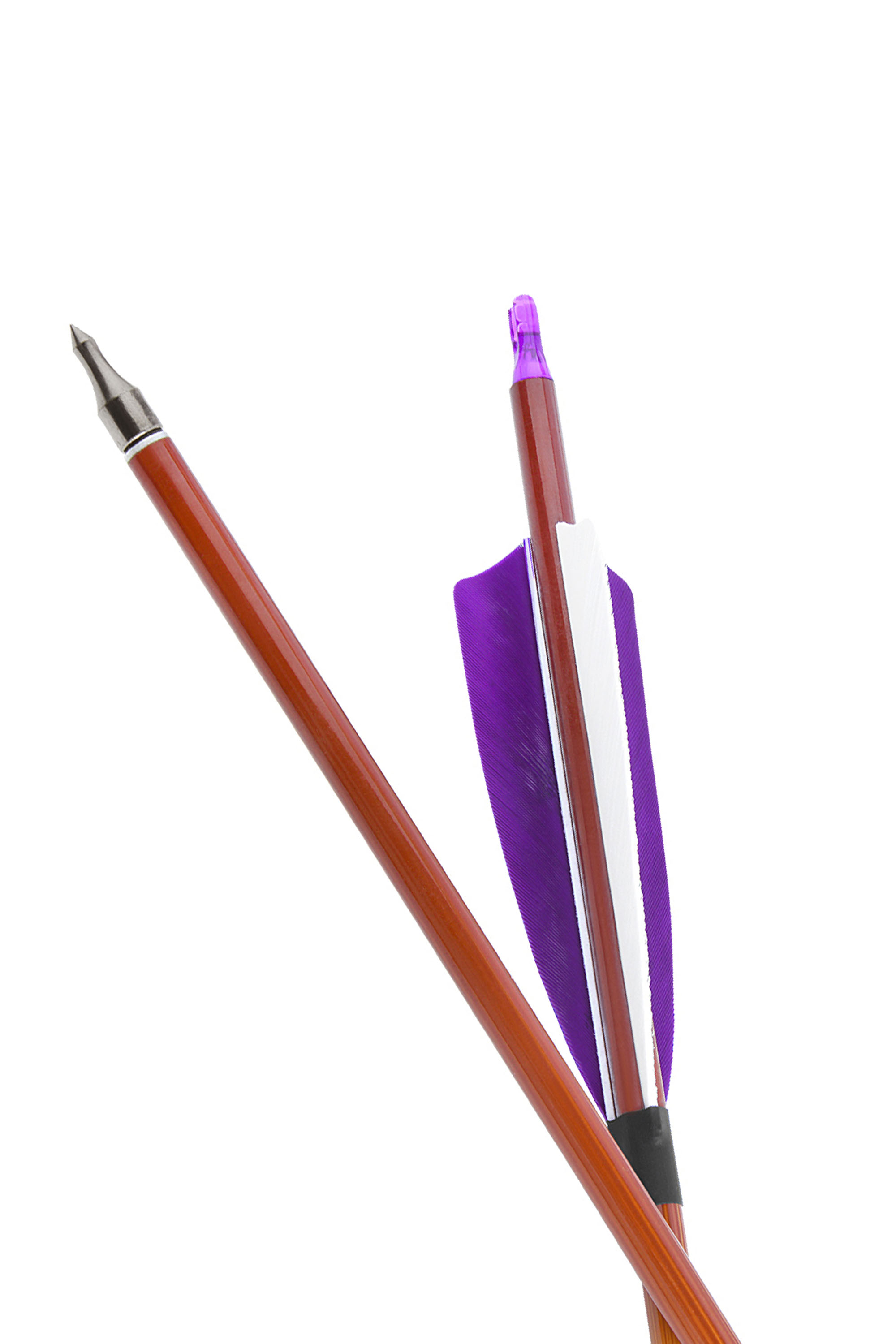 Mixed Carbon Arrows with Real Feather Fletching