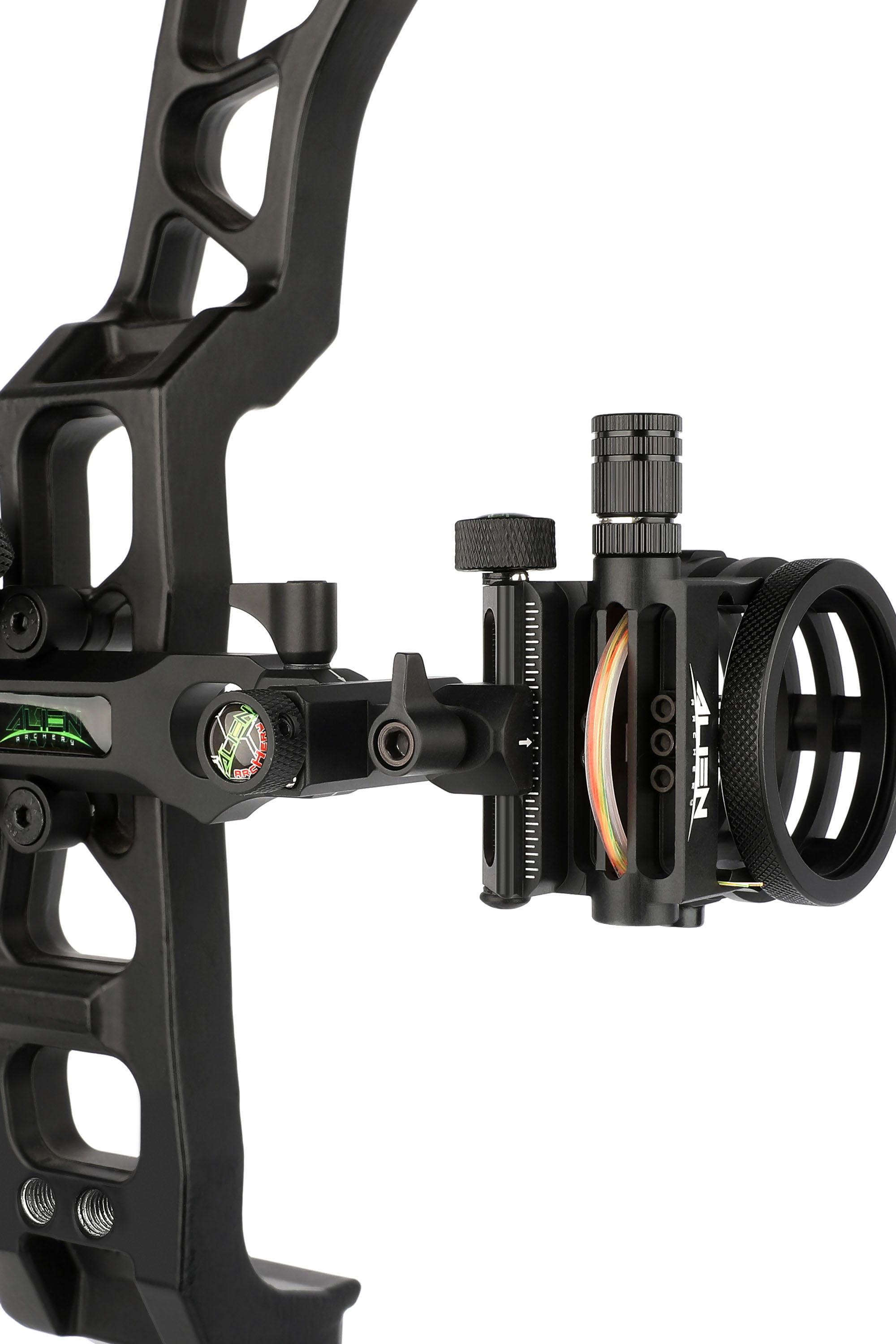 Alien 5-Pin Bow Sight, Short/Long Versions, Aluminum Alloy, CNC Precision