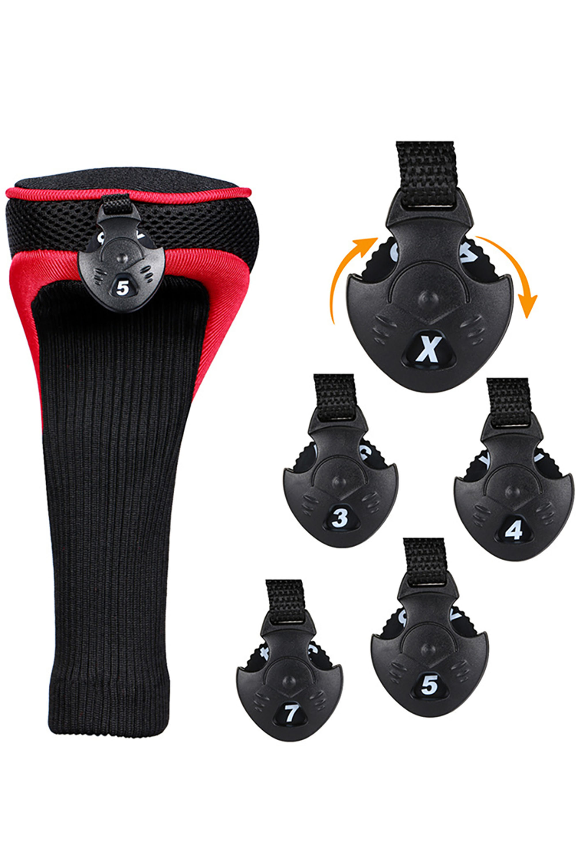 Golf Club Head Cover Driver Fairway Hybrid Headcovers Tags Protection