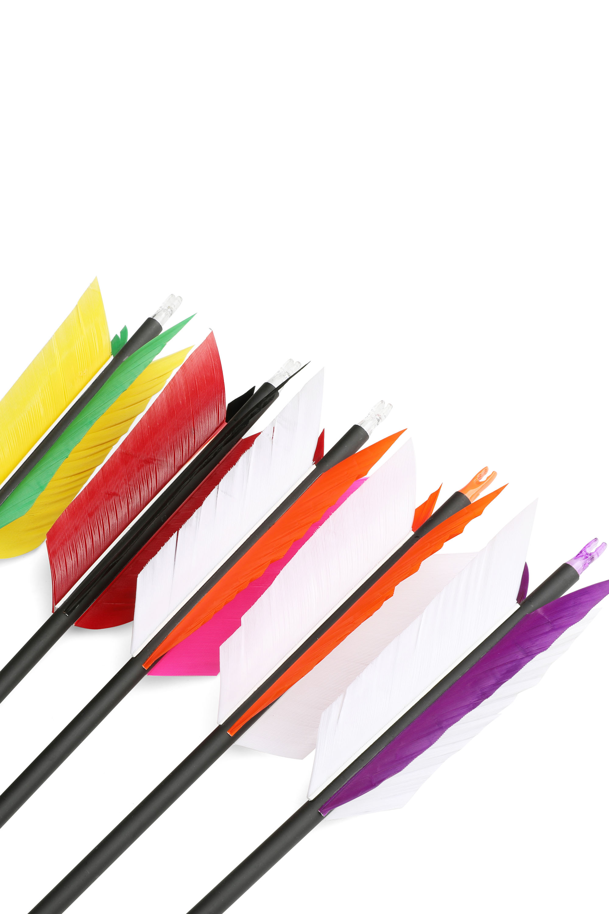 Arrows – 31.5" Length, 4" Flu Flu Feathers, 100-Grain Field Points