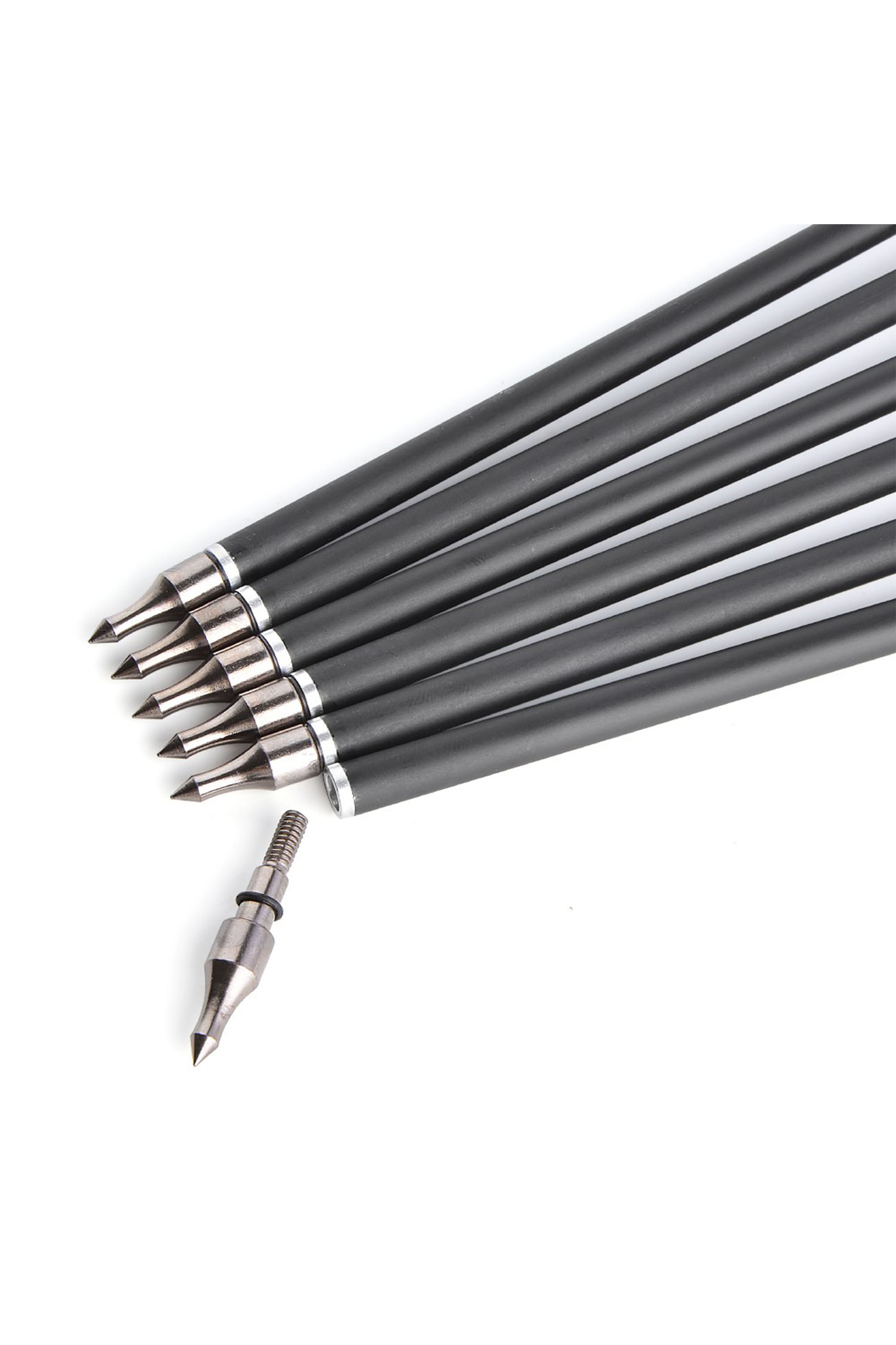 12x 30" Carbon Arrows Natural Feathers SP500 Archery Hunting