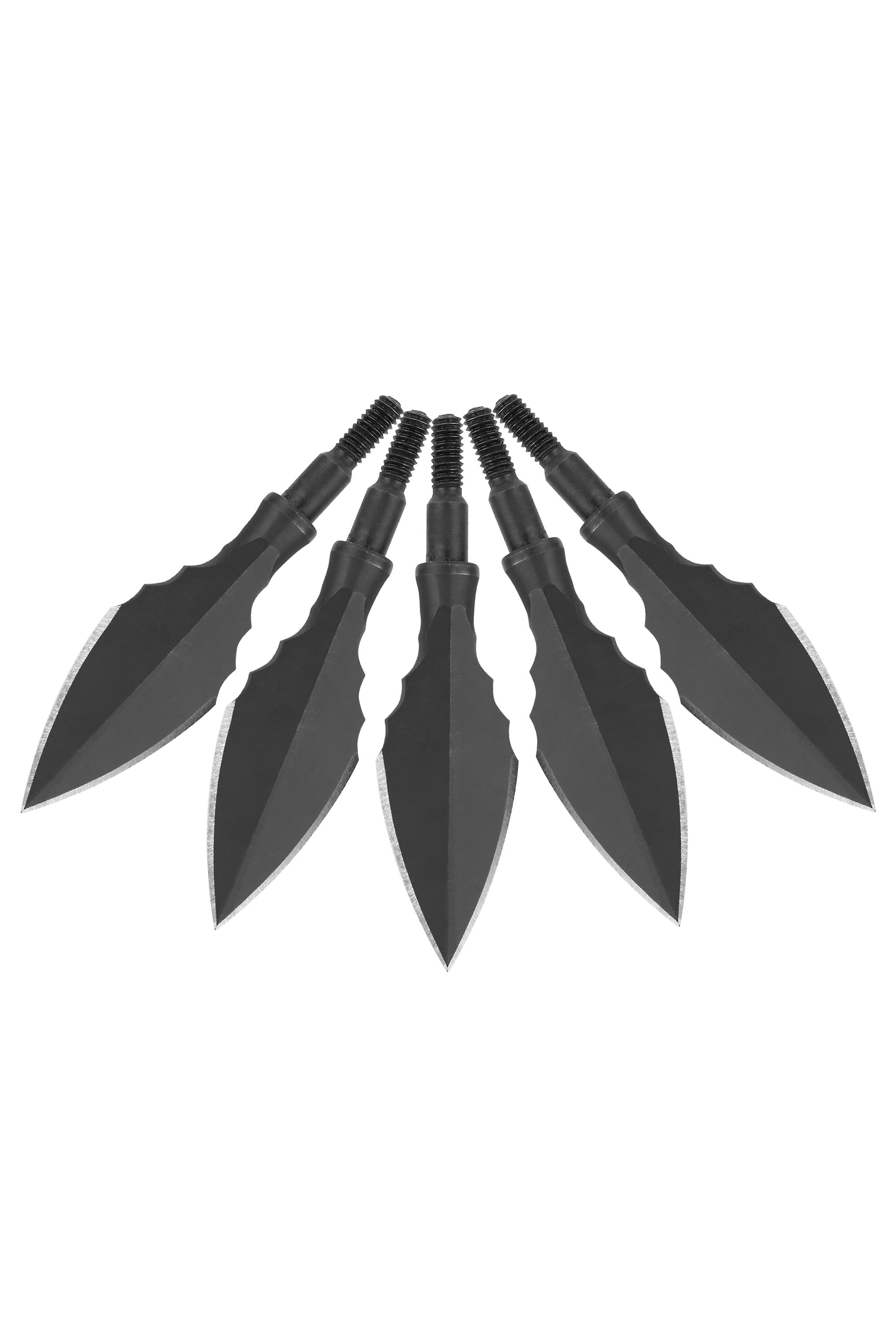 High Carbon Steel Arrowheads – 180-200 Grain, Universal Thread, 4 Styles, Pack of 12