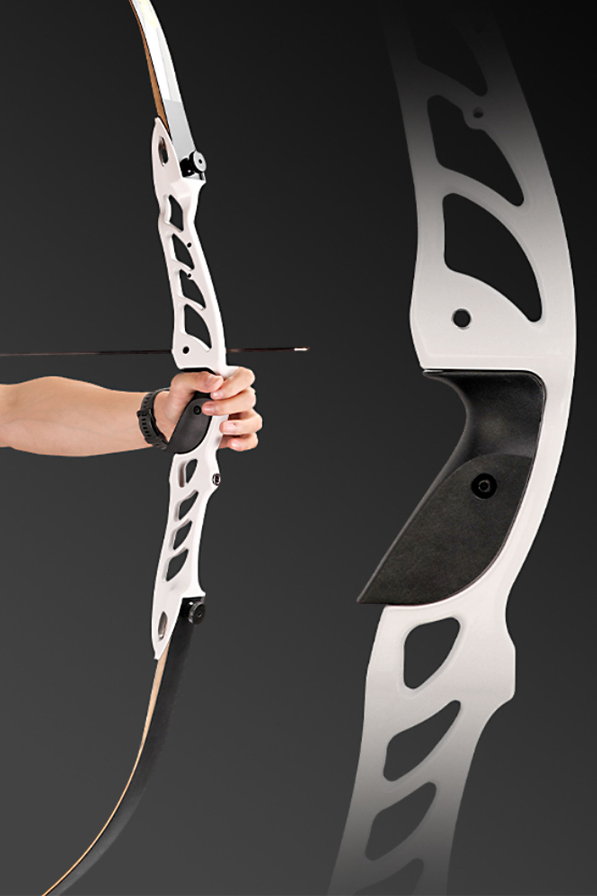 68" Recurve Bow 18-38lbs Traditional  Long Bow Shooting