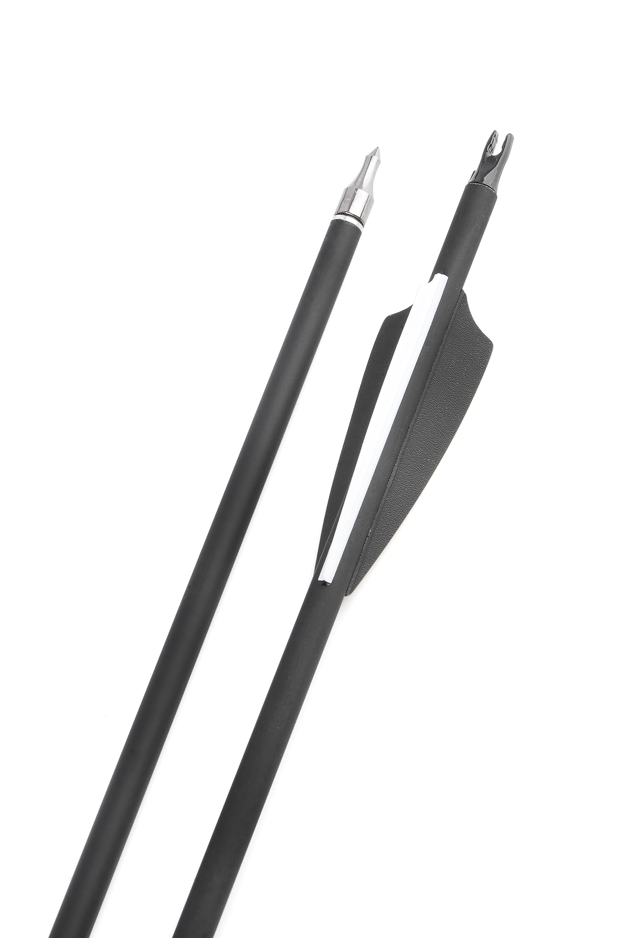 12pcs Archery Mixed Carbon Arrows – 500 Spine 3" Rubber Vanes