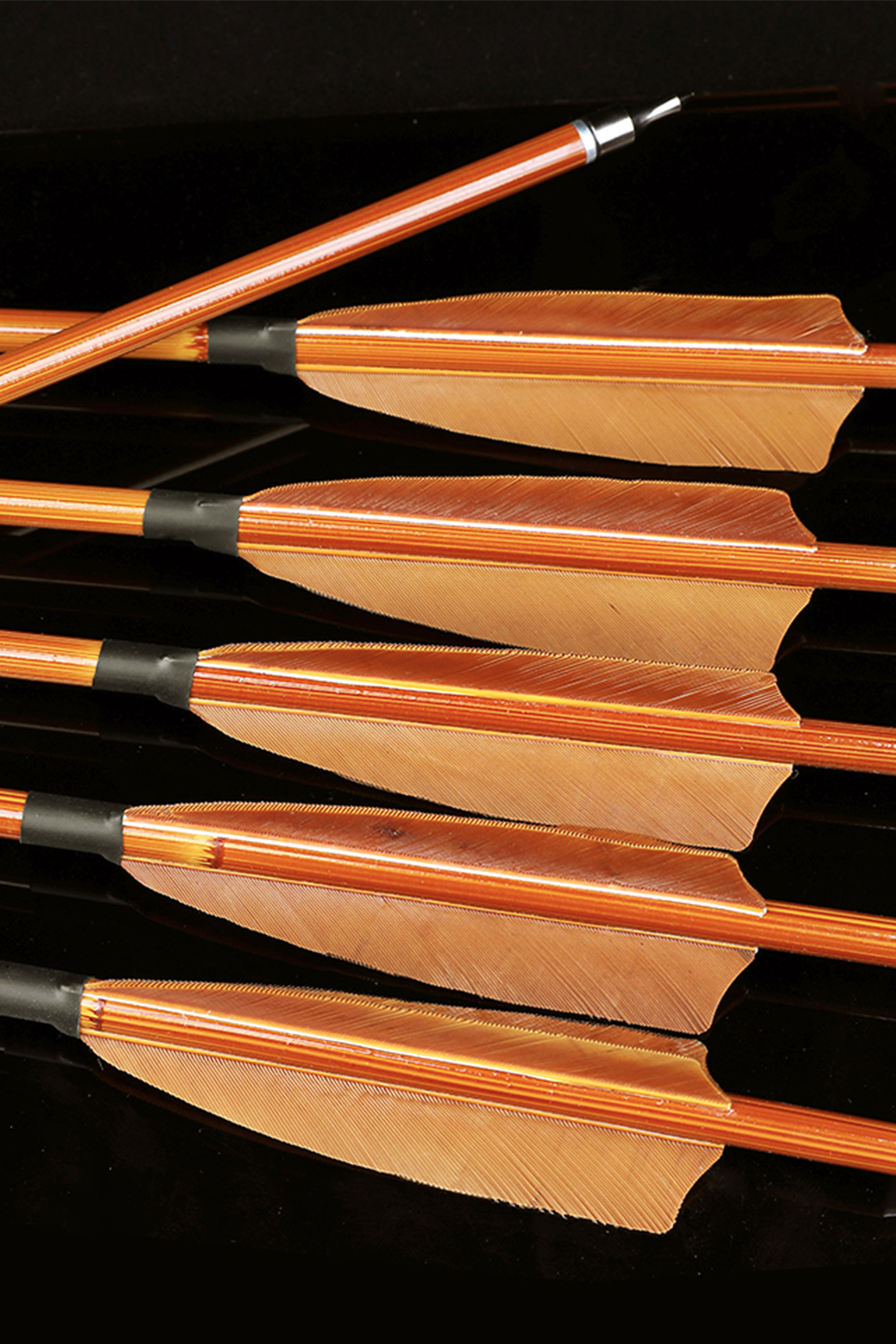 SHARROW 500 Spine Carbon Bamboo Arrows - 12 Pack