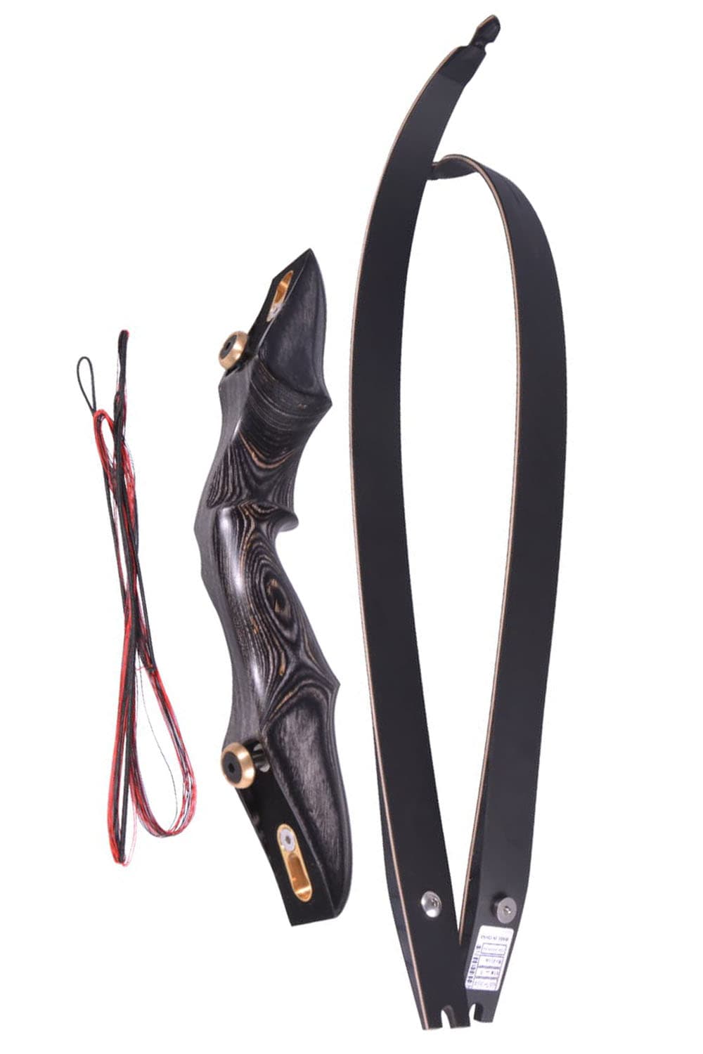 58" Wooden Traditional Recurve Bow ILF Takedown 20–50 lbs