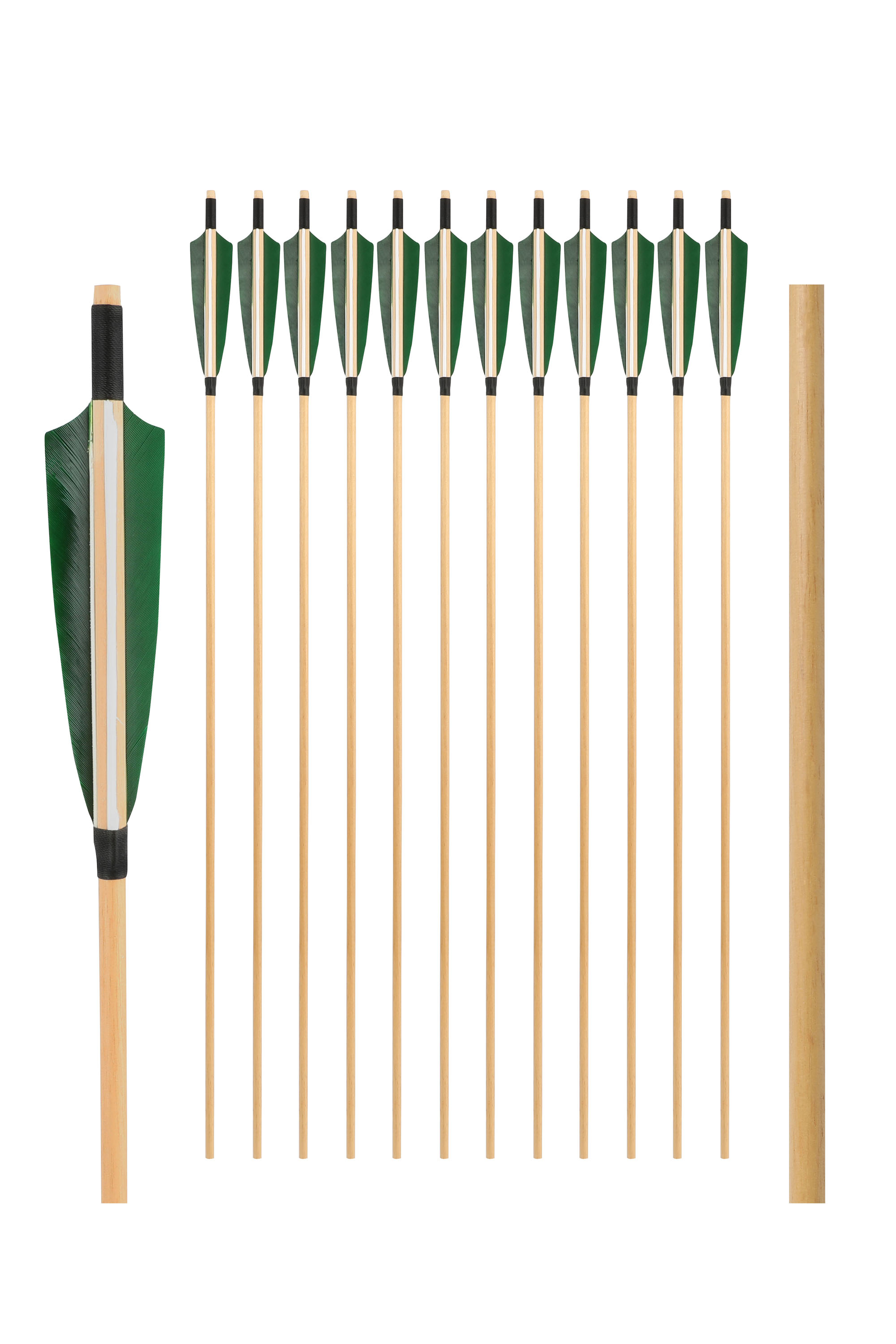 80cm Traditional White Wood Arrows,