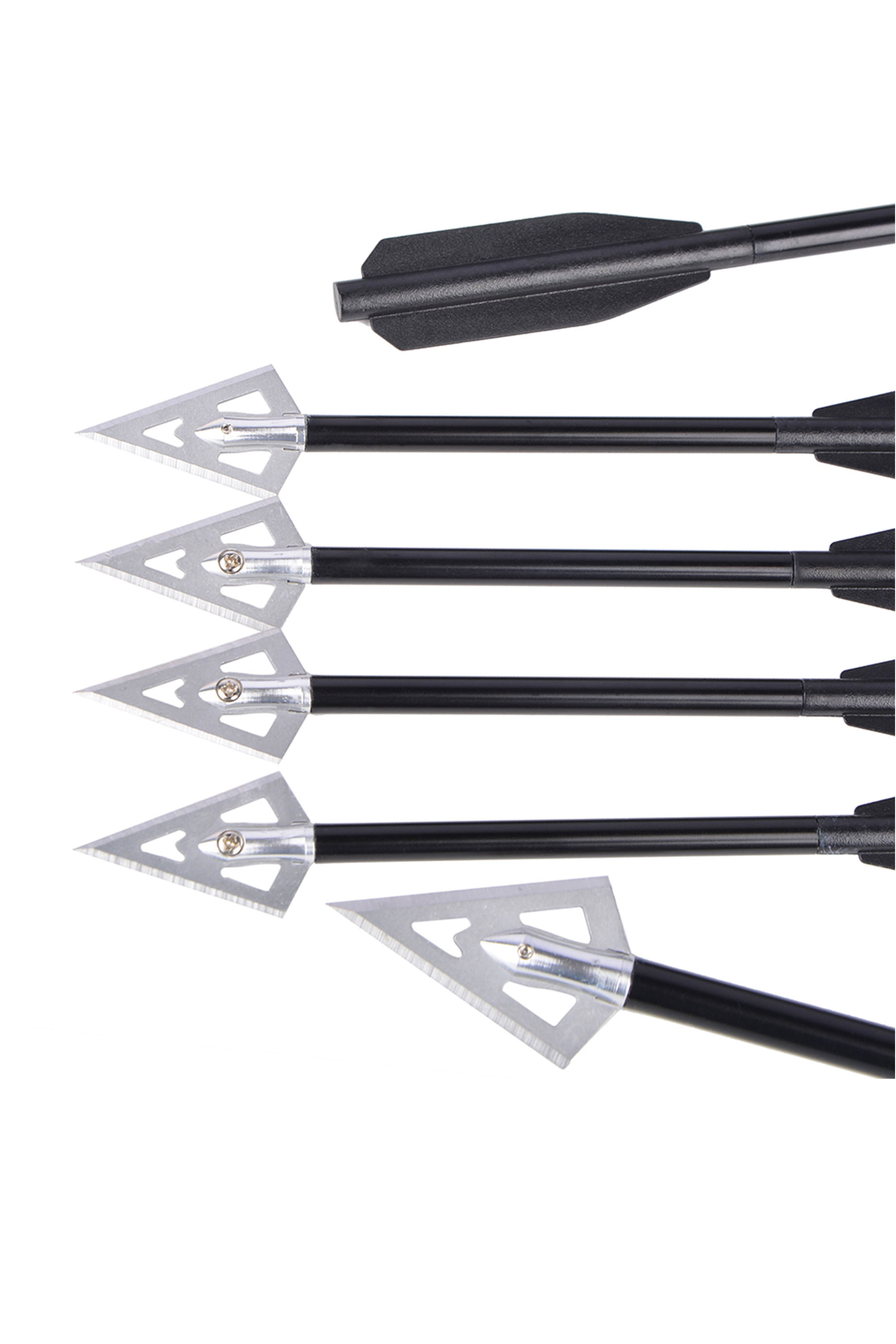 Aluminum Mini Bolts for Crossbows – 7.8g, Razor-Sharp Broadheads, 6 Pack