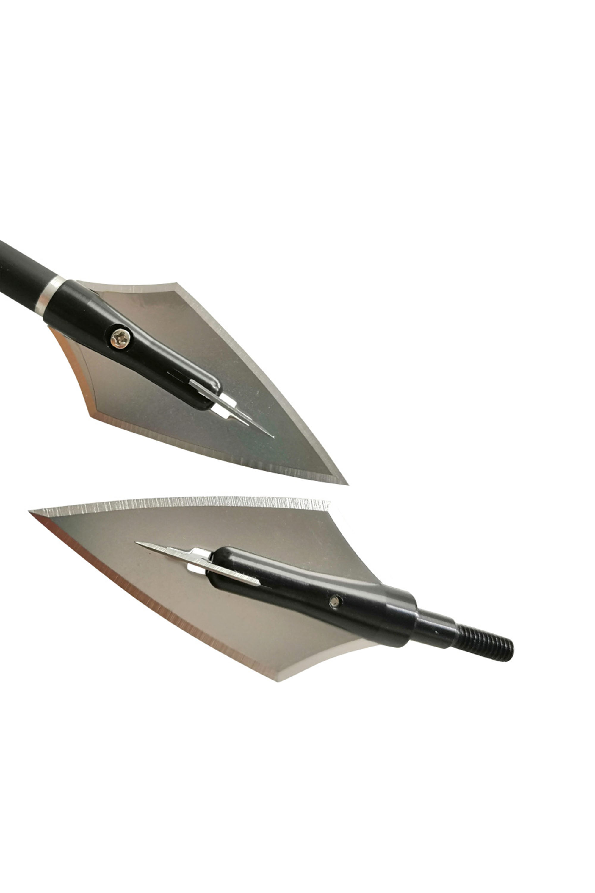 12pcs 160 Grain Hole-Free Hunting Broadheads, 78mm CNC Machined Aluminum