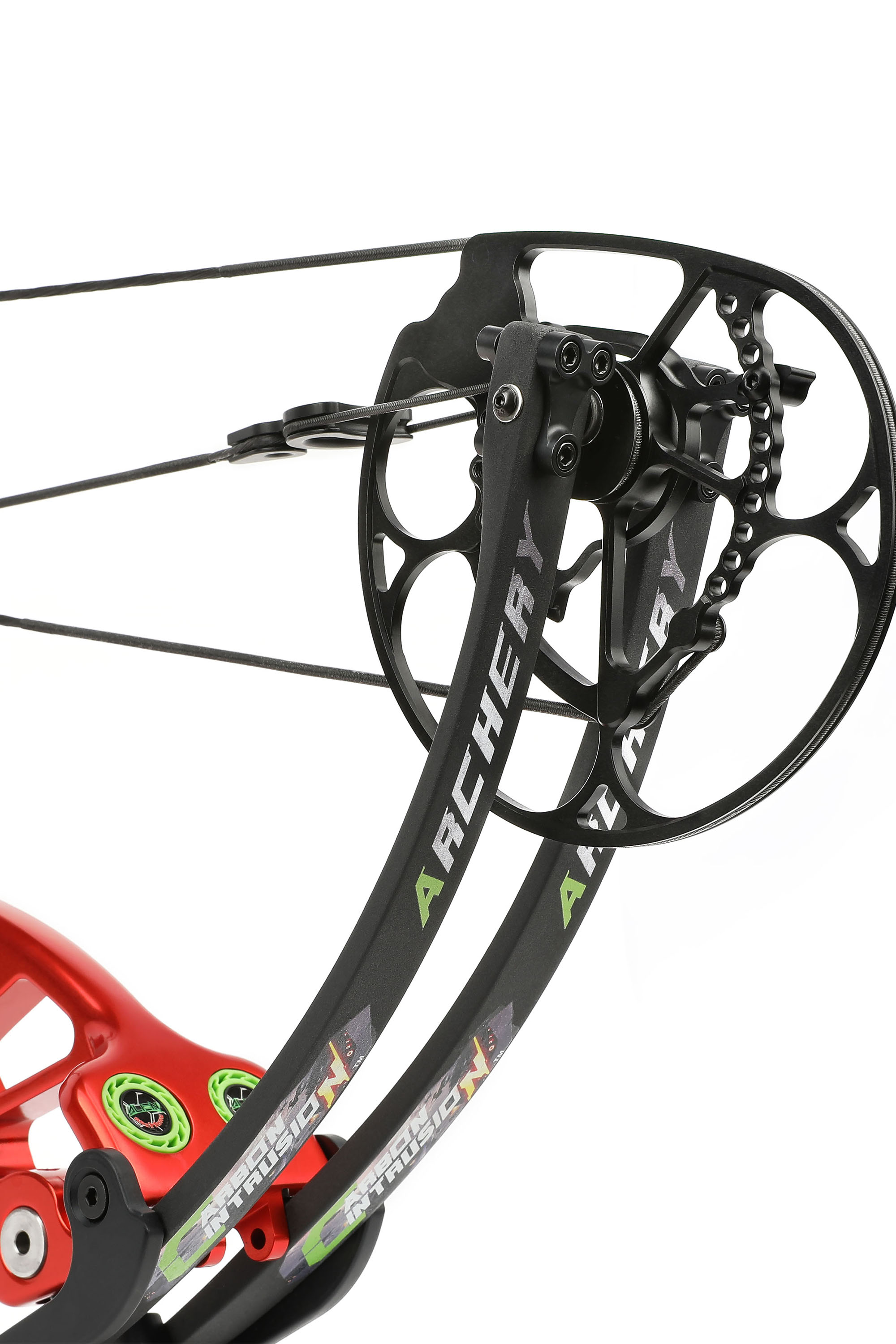 Compound Bow Set (Red) with 85% Let-Off and Hollow Body Design