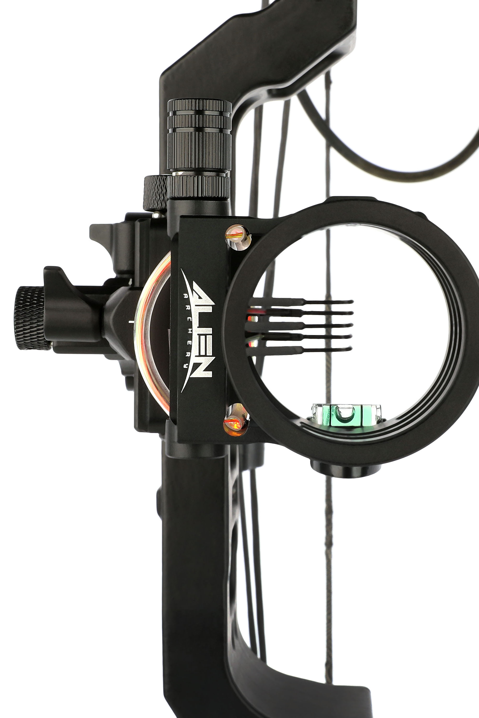 Alien 5-Pin Bow Sight, Short/Long Versions, Aluminum Alloy, CNC Precision