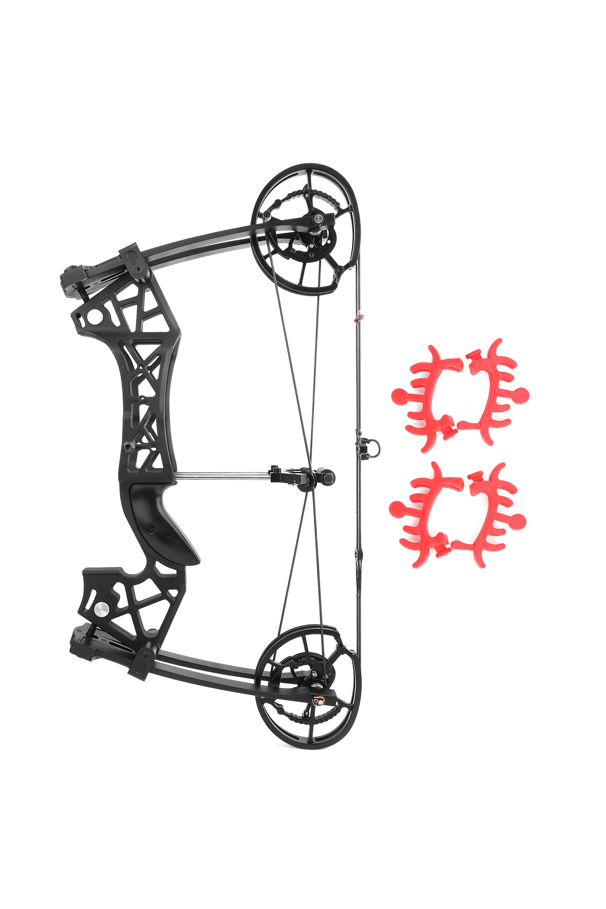 Night Hawk Dual-Use Compound Bow, 40–65 lbs, Black Ambidextrous Build