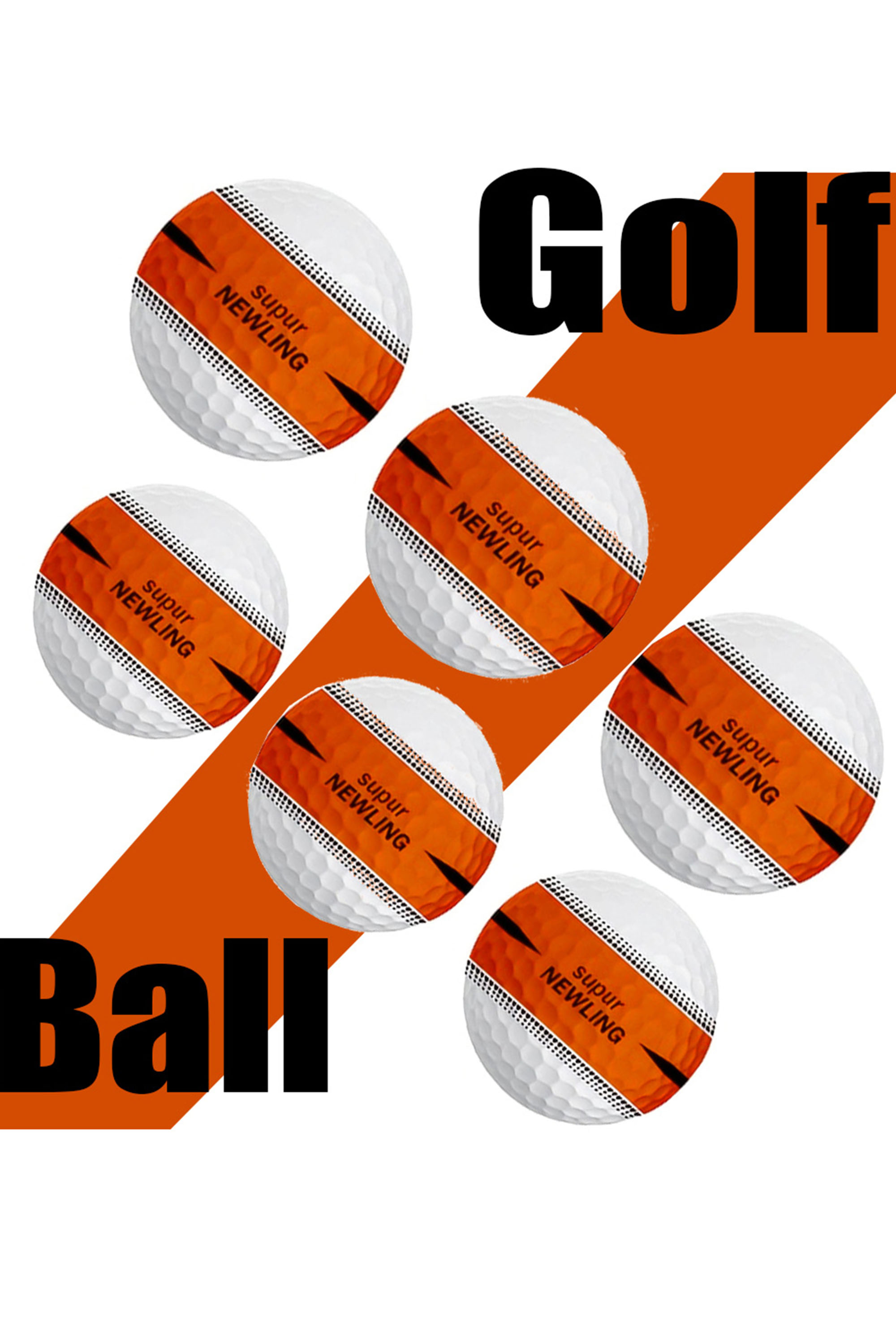 Rubber Golf Ball Practice Training Driving Range Indoor Outdoor 