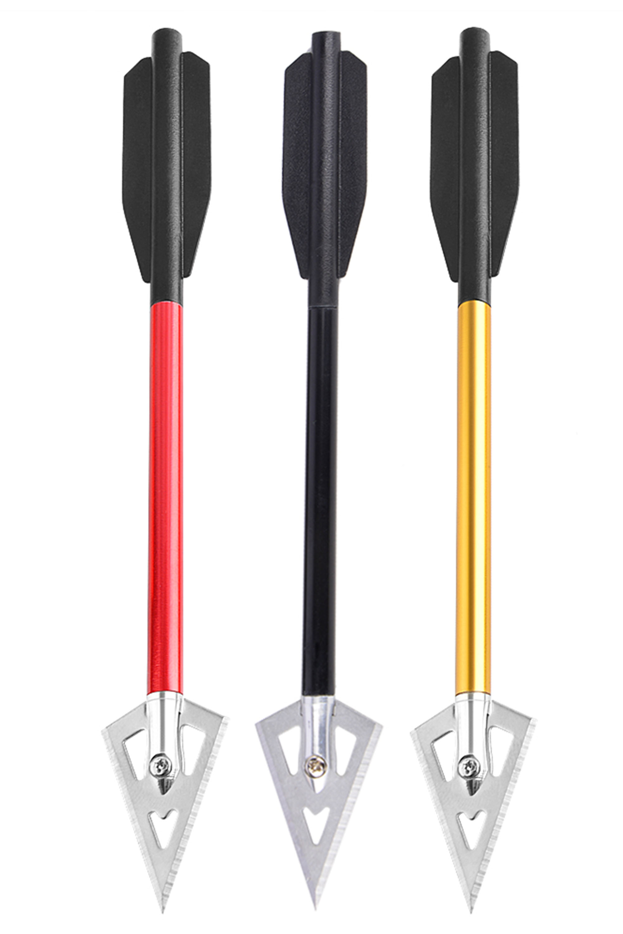 Aluminum Mini Bolts for Crossbows – 7.8g, Razor-Sharp Broadheads, 6 Pack