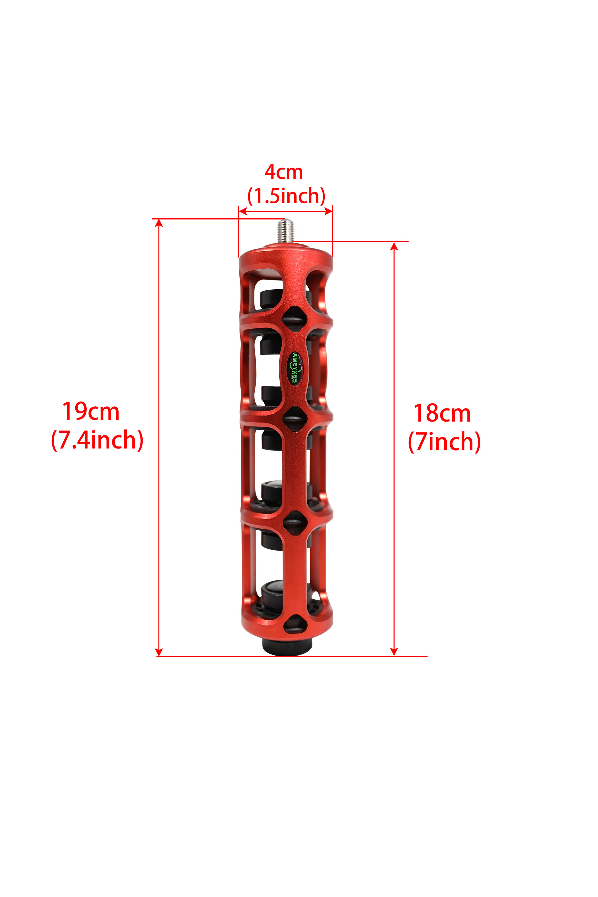 6-Inch Archery Bow Stabilizer, ABS Rubber Vibration Dampener