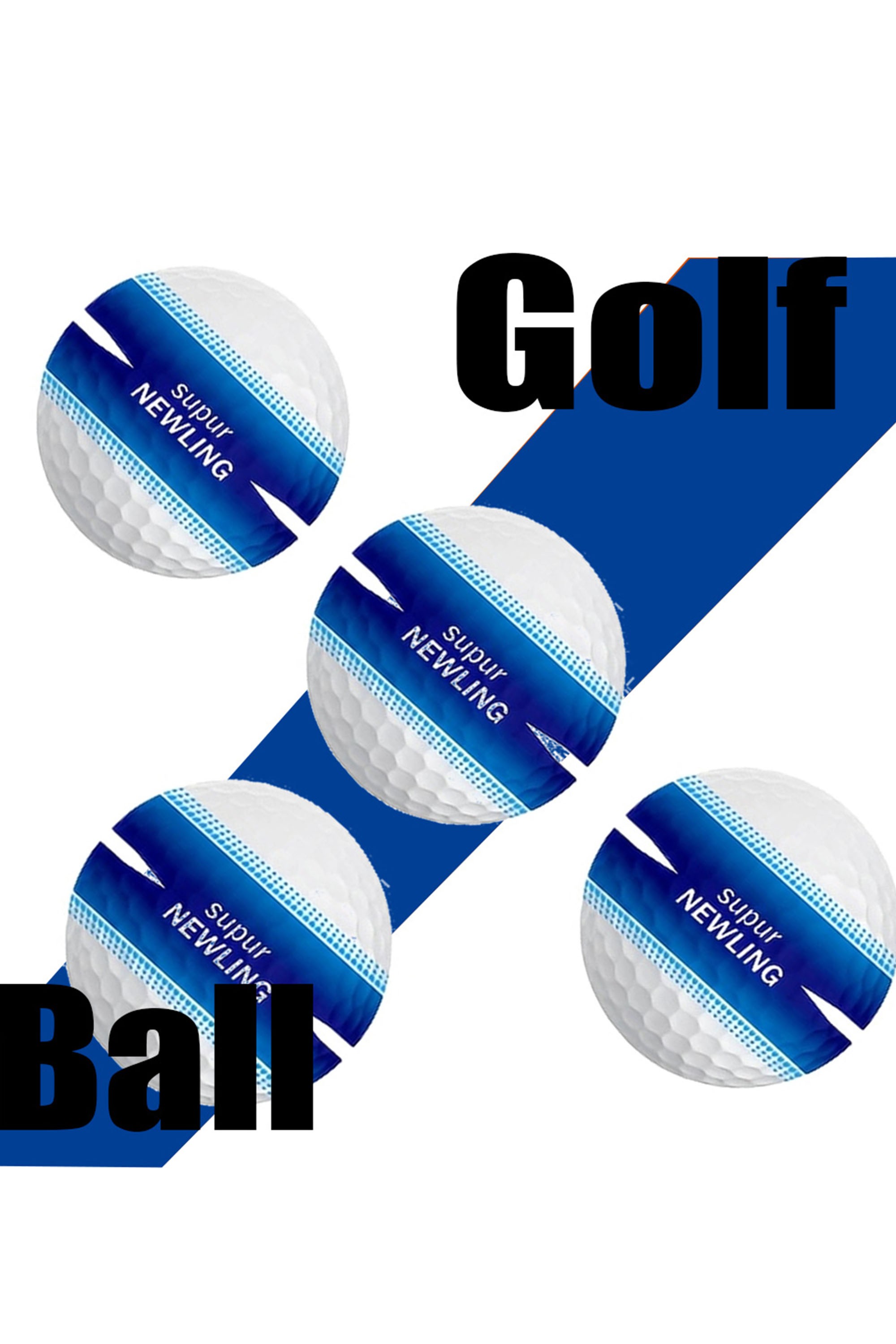 Rubber Golf Ball Practice Training Driving Range Indoor Outdoor 