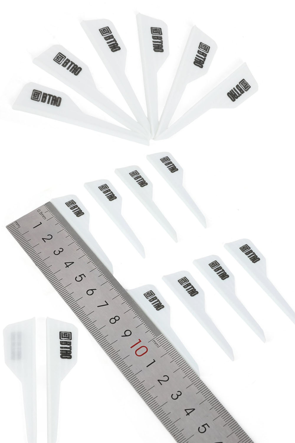 2.5 Inch Rubber Arrow Vanes for Hunting & Target Shooting