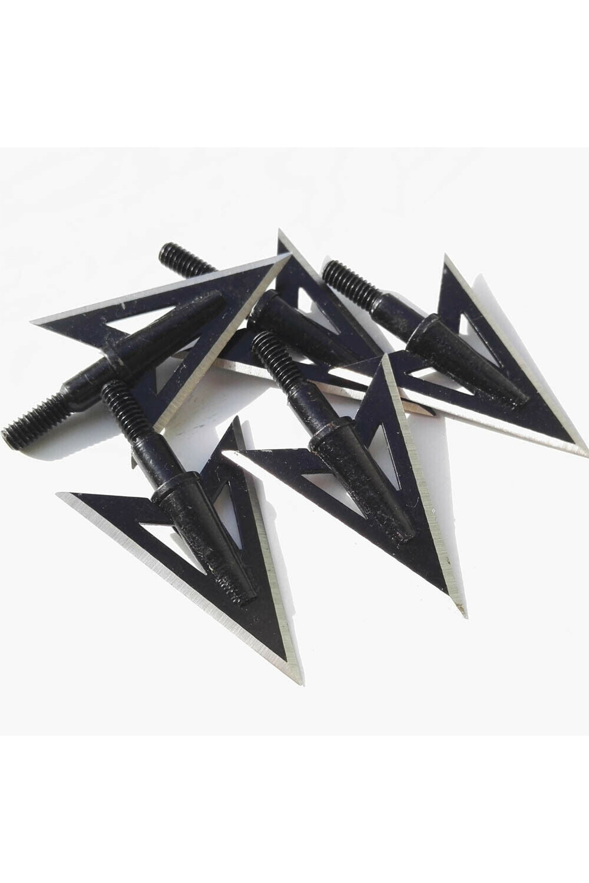 100 Grain 2-Blade Fixed Broadheads, Sharp Metal Hunting Arrowheads
