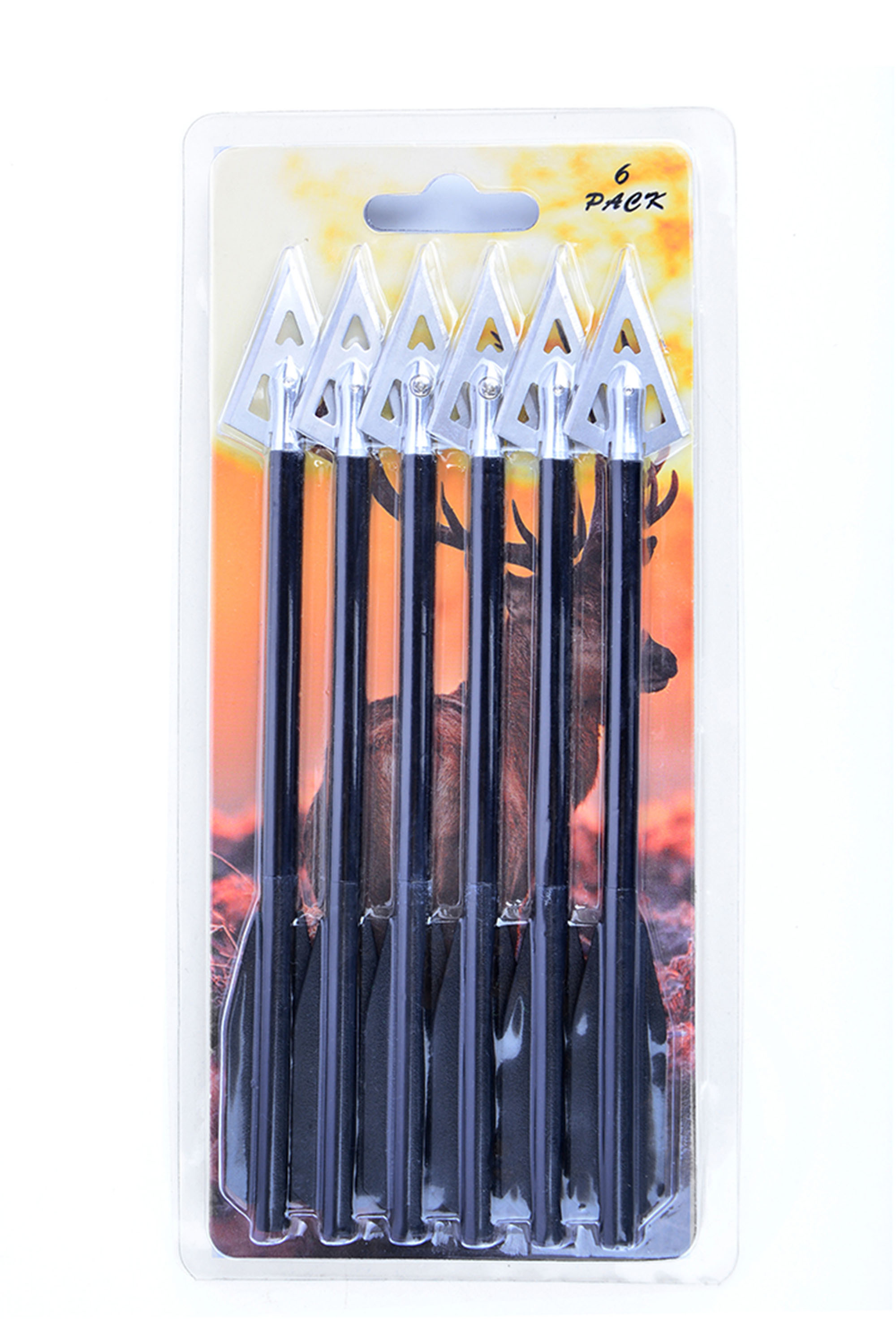 Aluminum Mini Bolts for Crossbows – 7.8g, Razor-Sharp Broadheads, 6 Pack