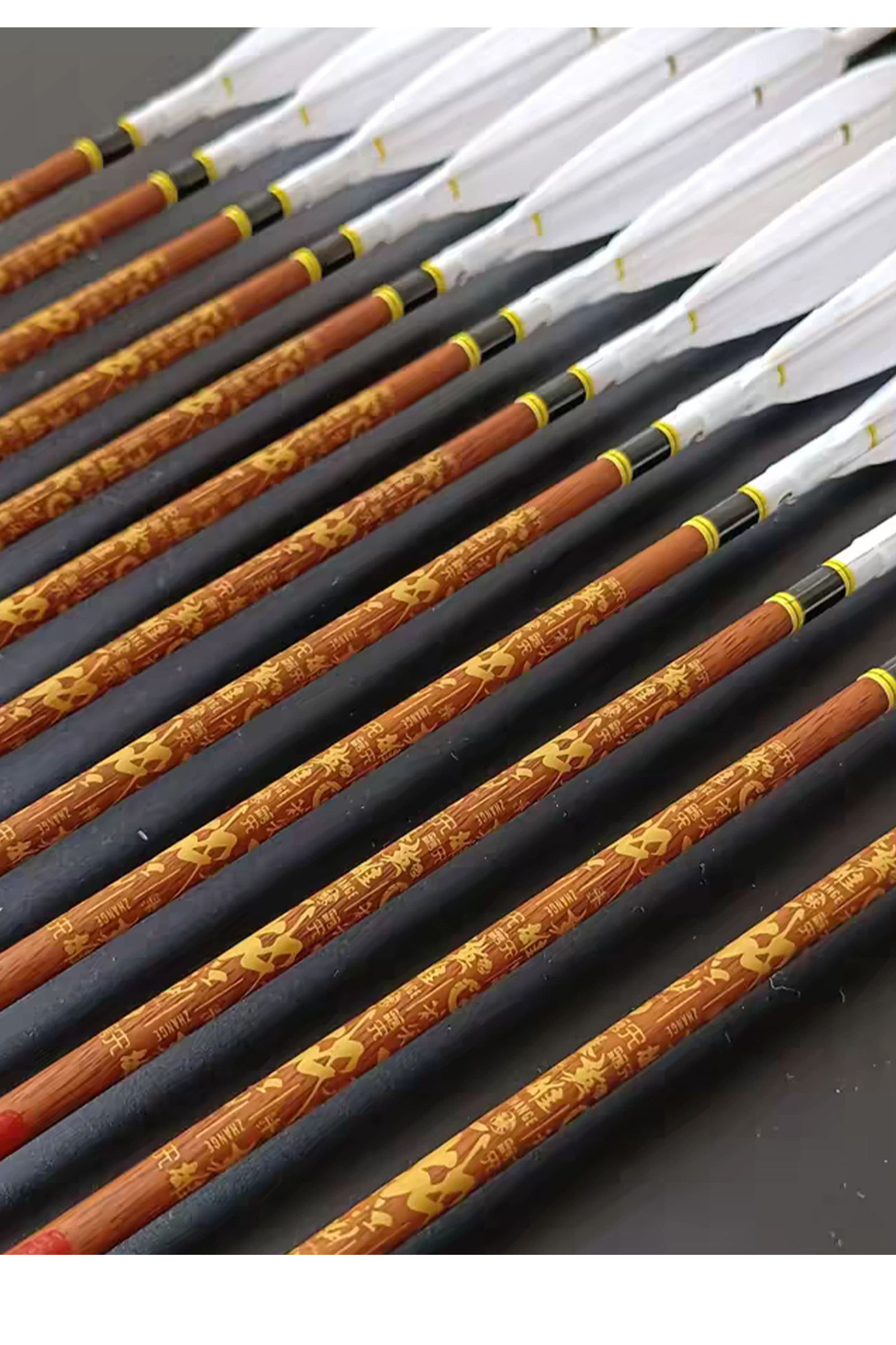 Zhan Ge Carbon Arrow Turkey feather Hunting Arrow Spine500-800