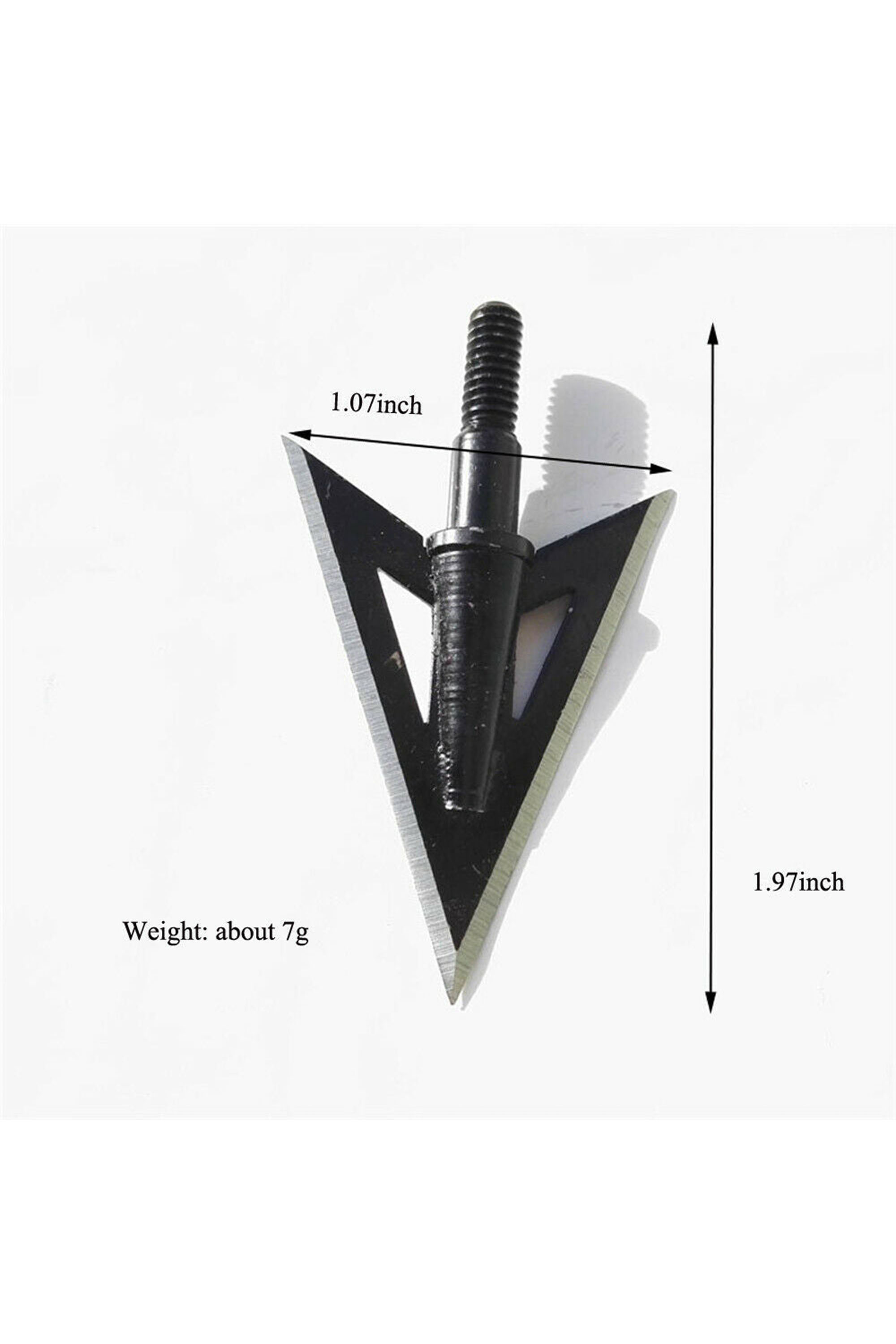 100 Grain 2-Blade Fixed Broadheads, Sharp Metal Hunting Arrowheads