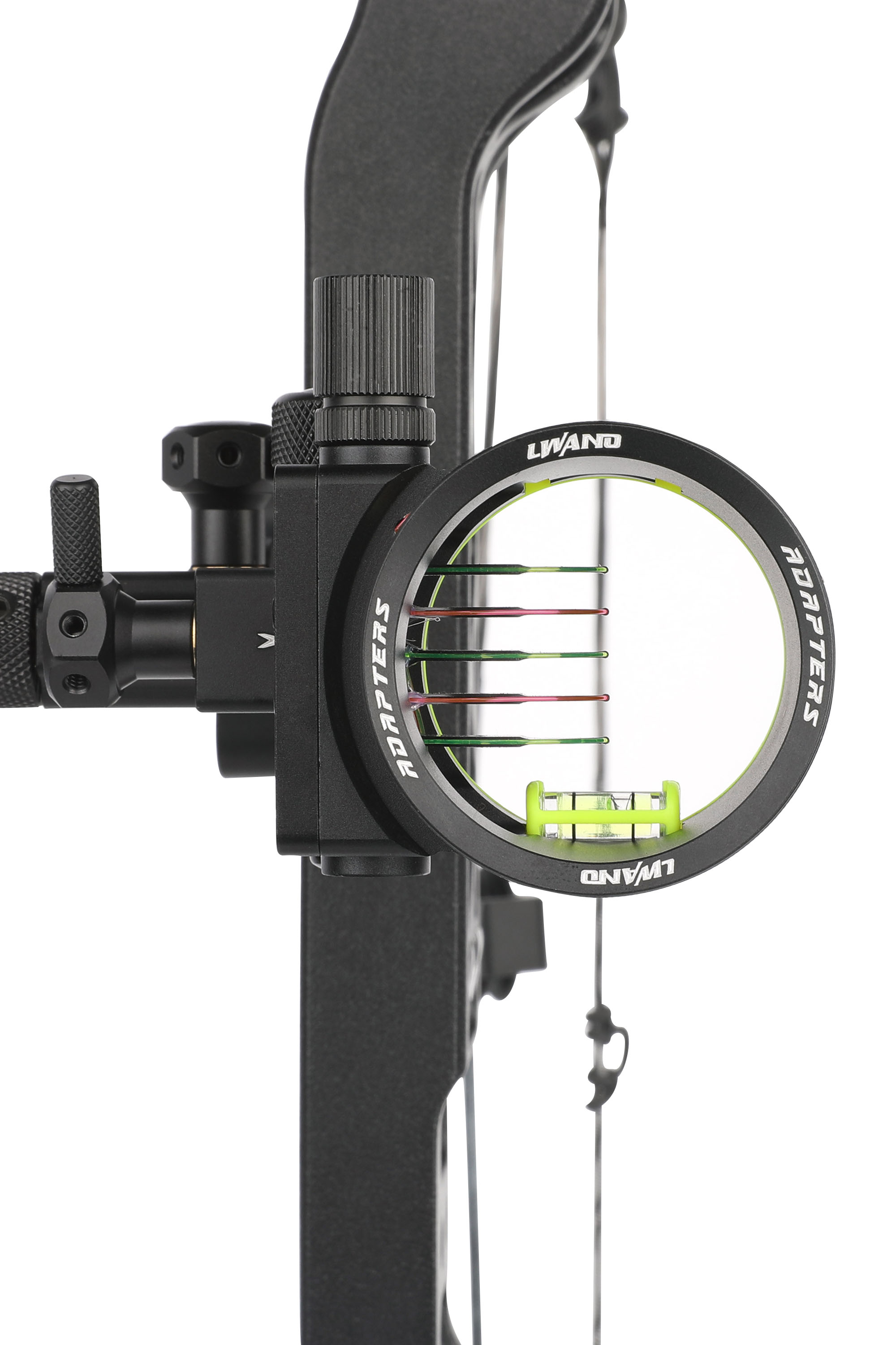 0.019" Fiber Optic Bow Sight, Micro-Adjustable, Right Hand, Black